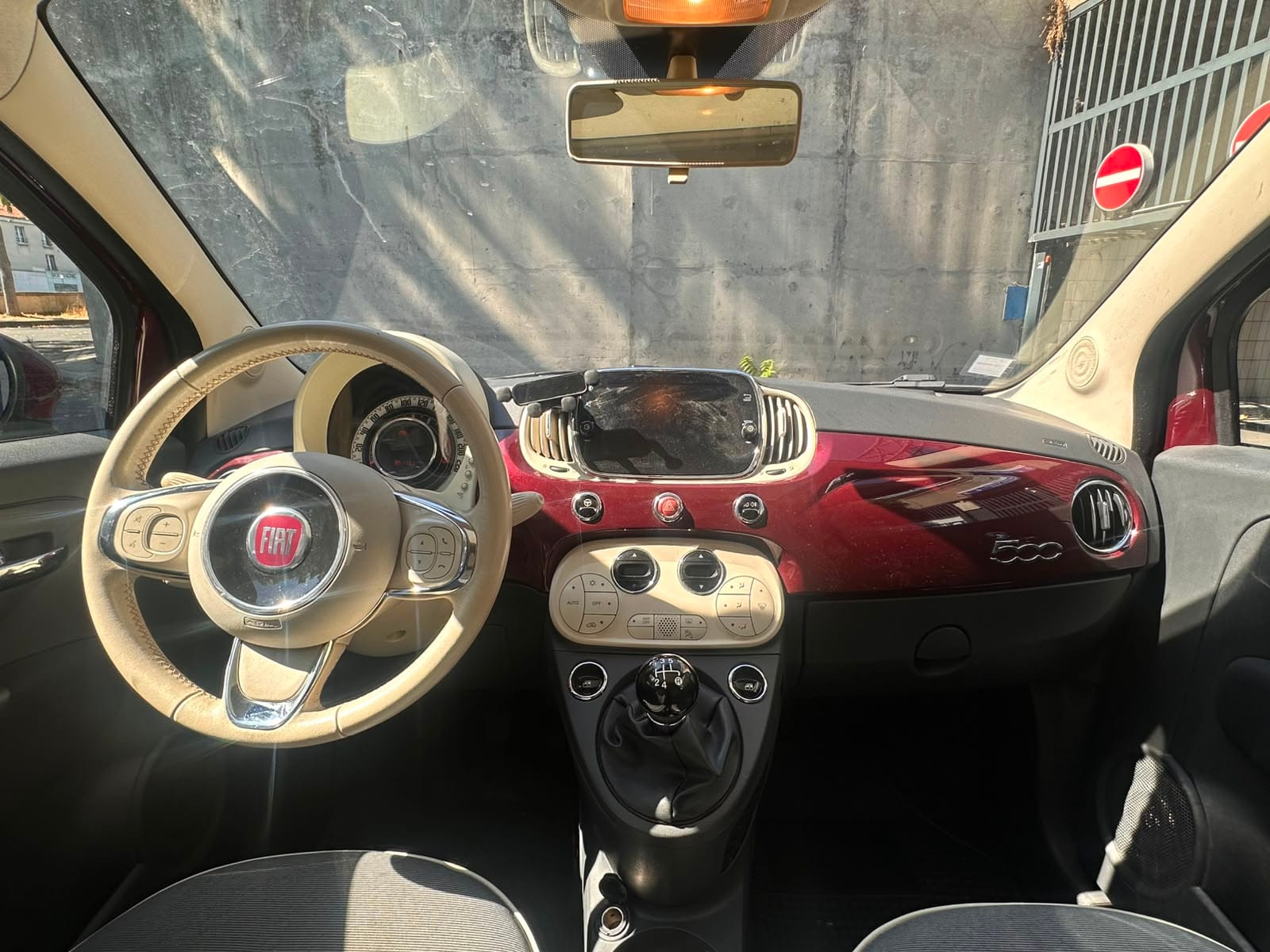 Fiat 500 con Silla infantil