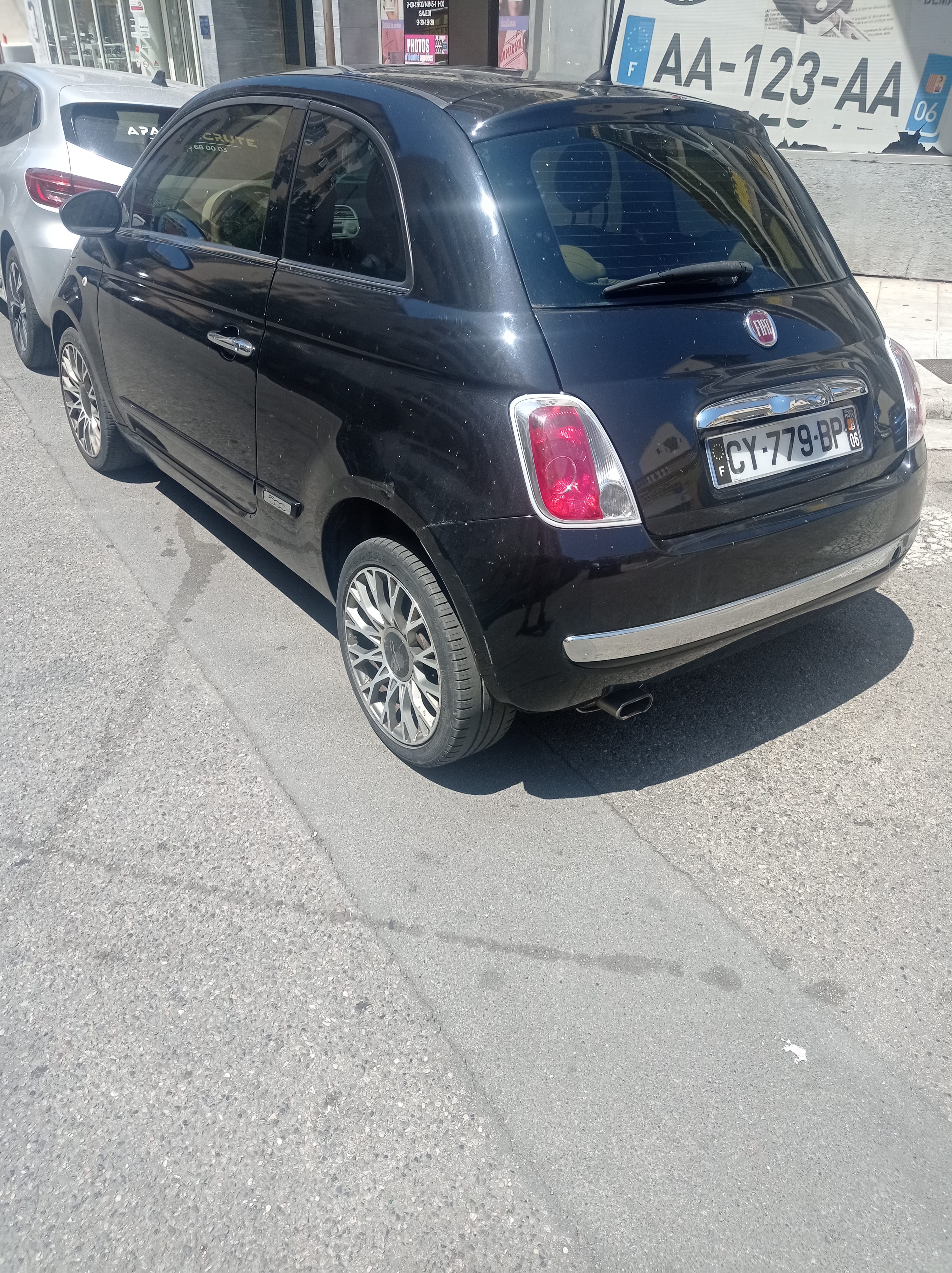 Fiat 500 avec Siège bébé