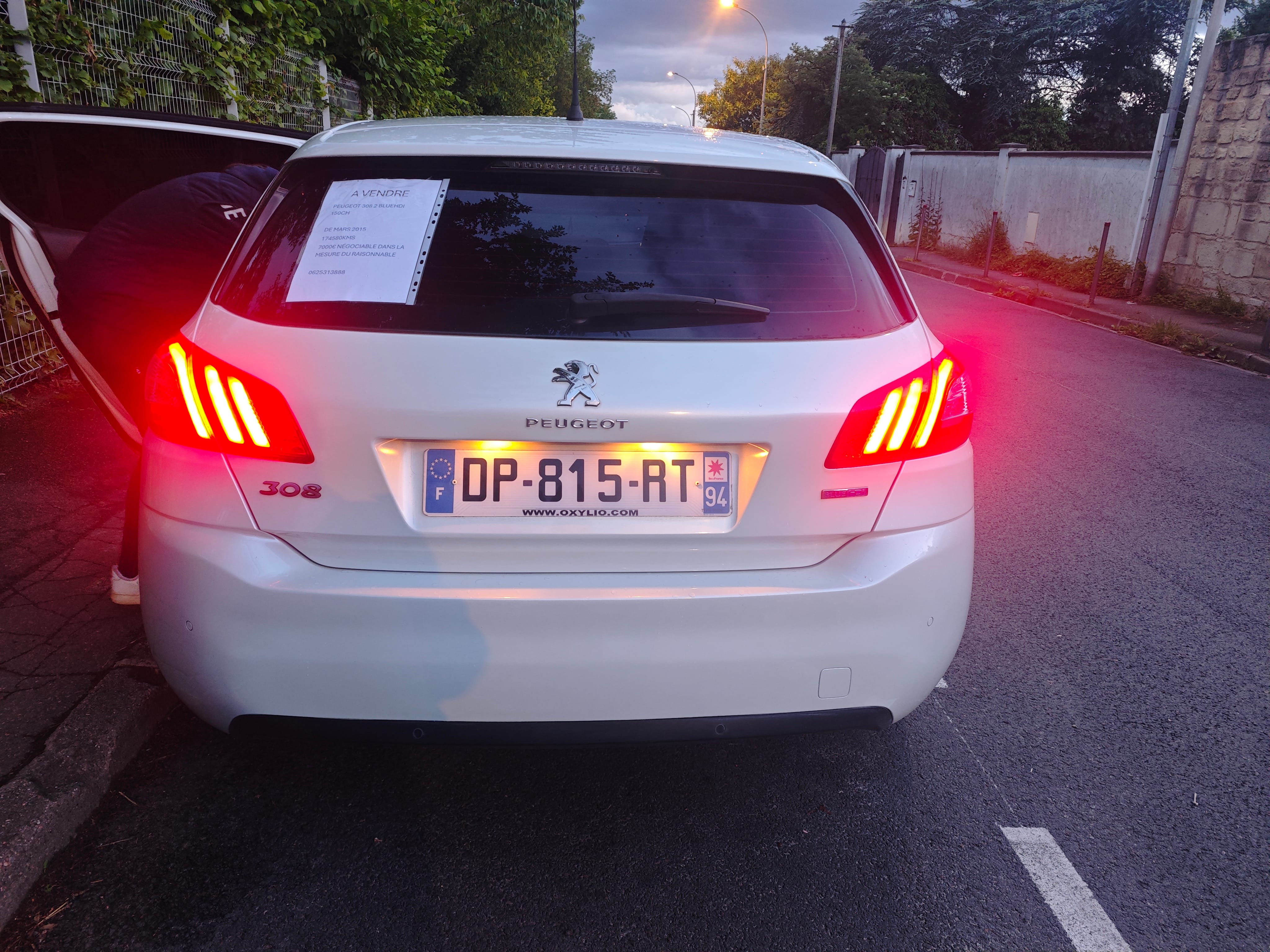 Peugeot 308 avec Régulateur de vitesse