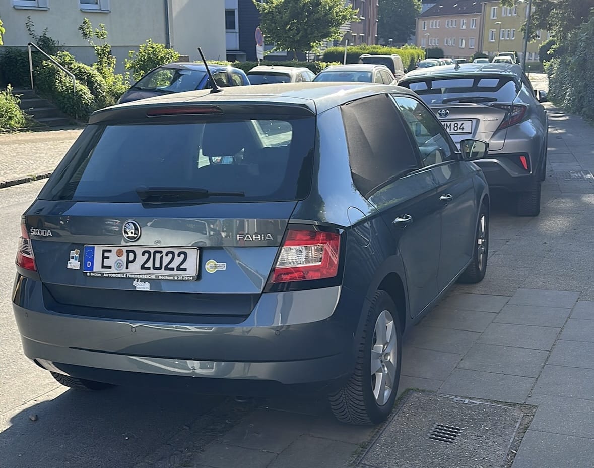 Skoda Fabia mit Kindersitz