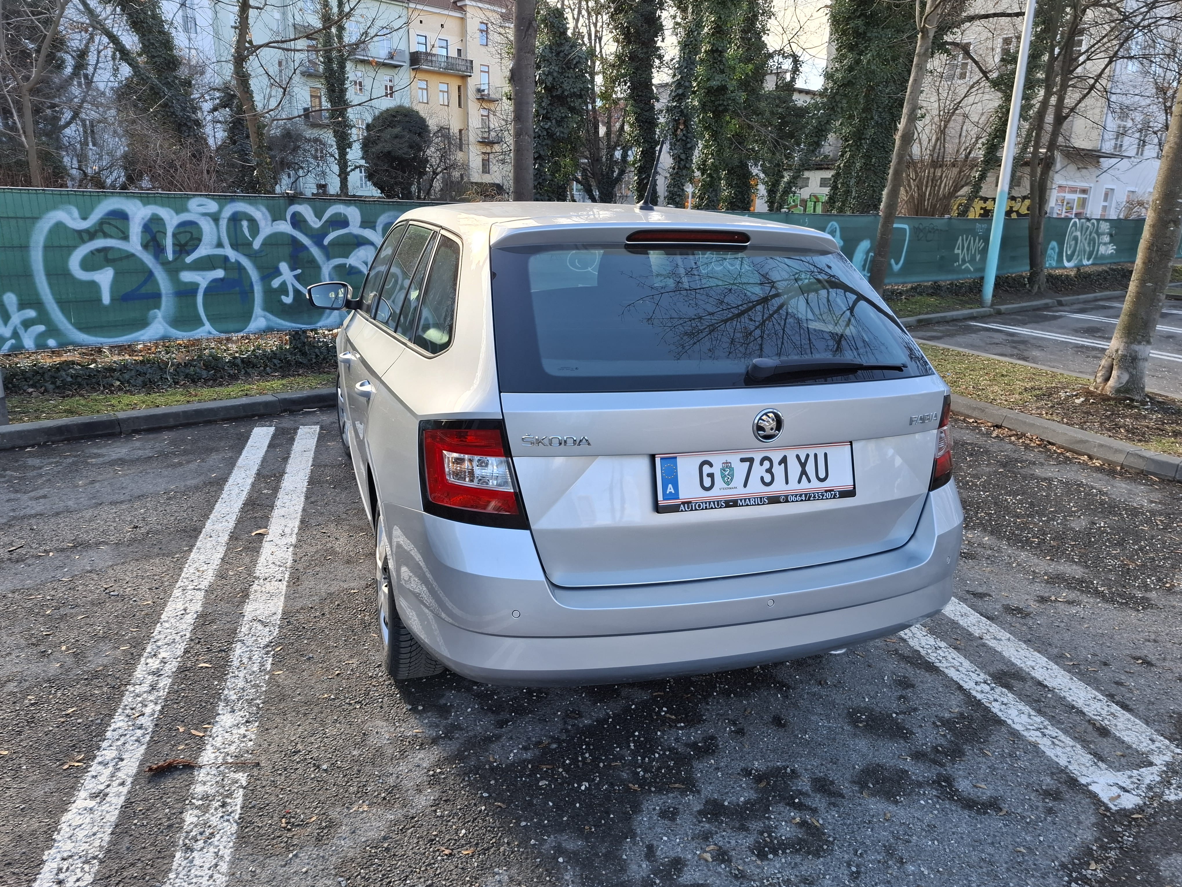 Skoda Fabia Kombi mit Navigationsgerät