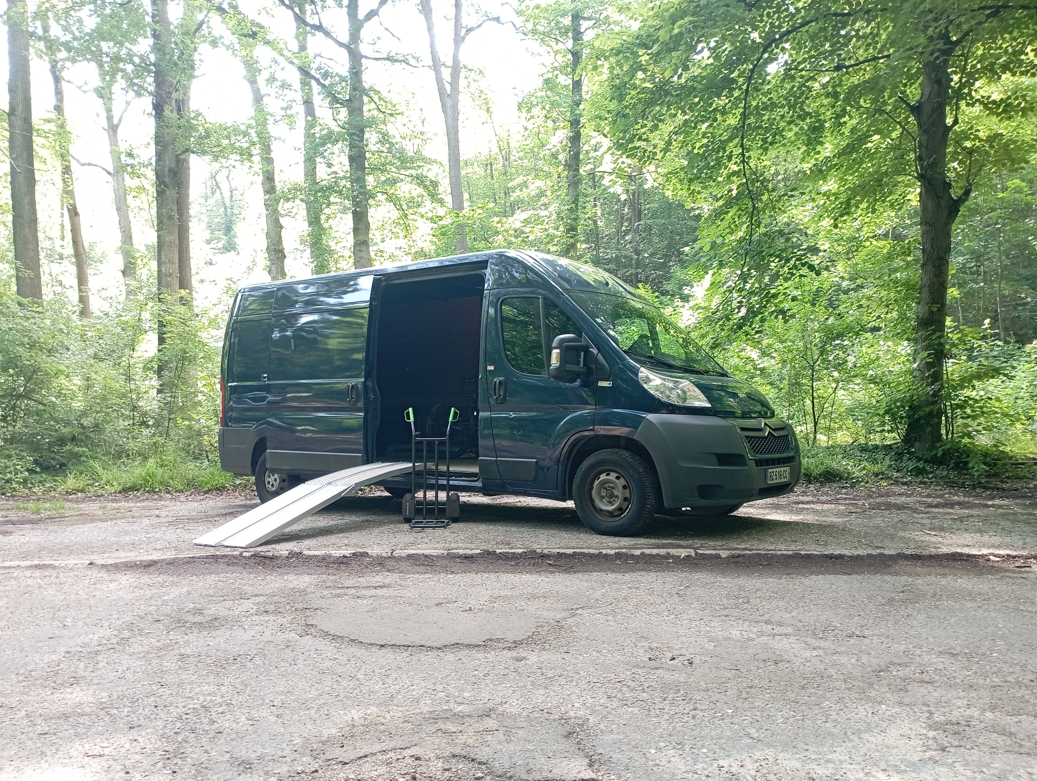 Citroen Jumper avec diable et rampes., 2011, Diesel