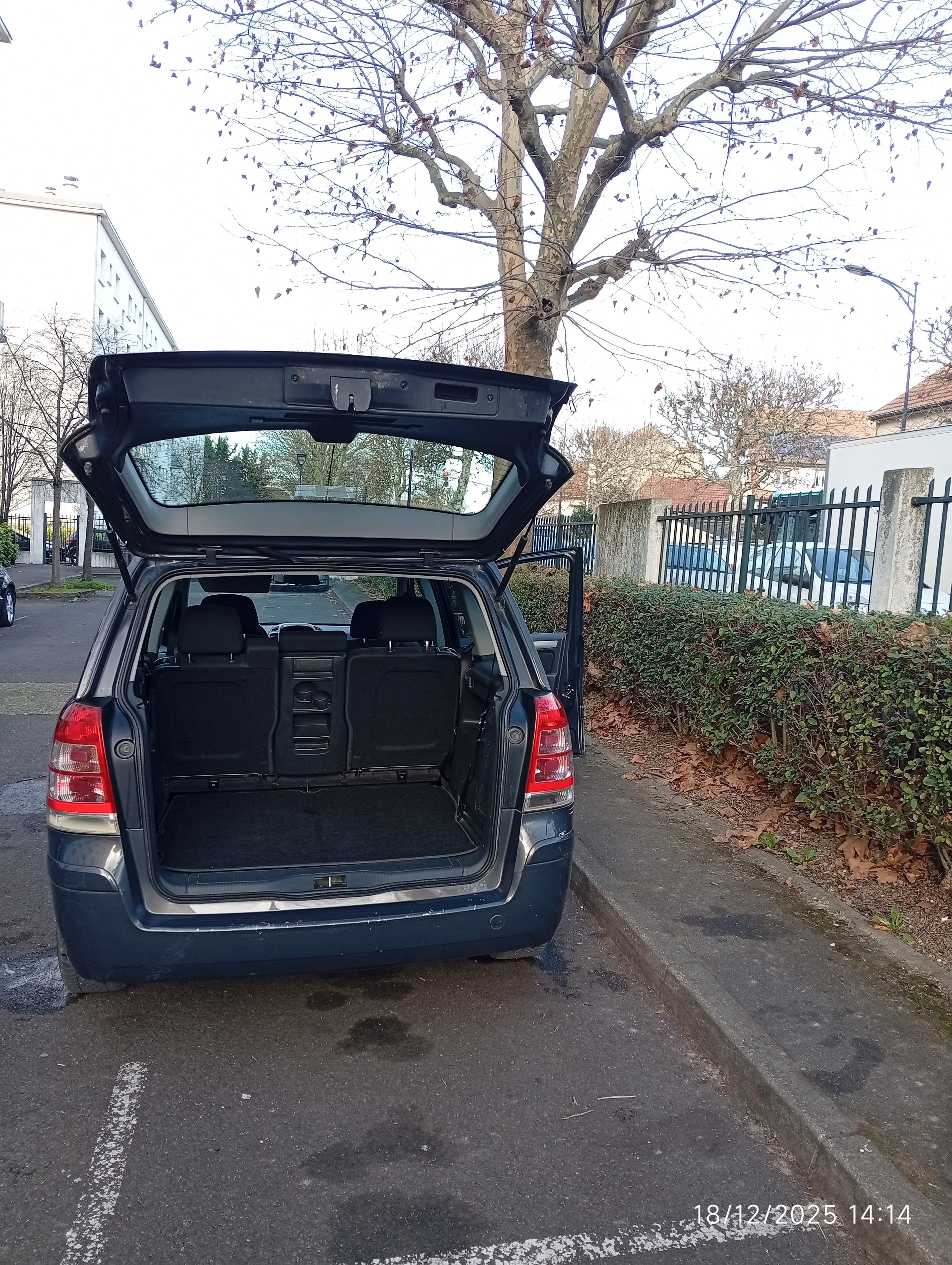 Opel Zafira avec Chaines