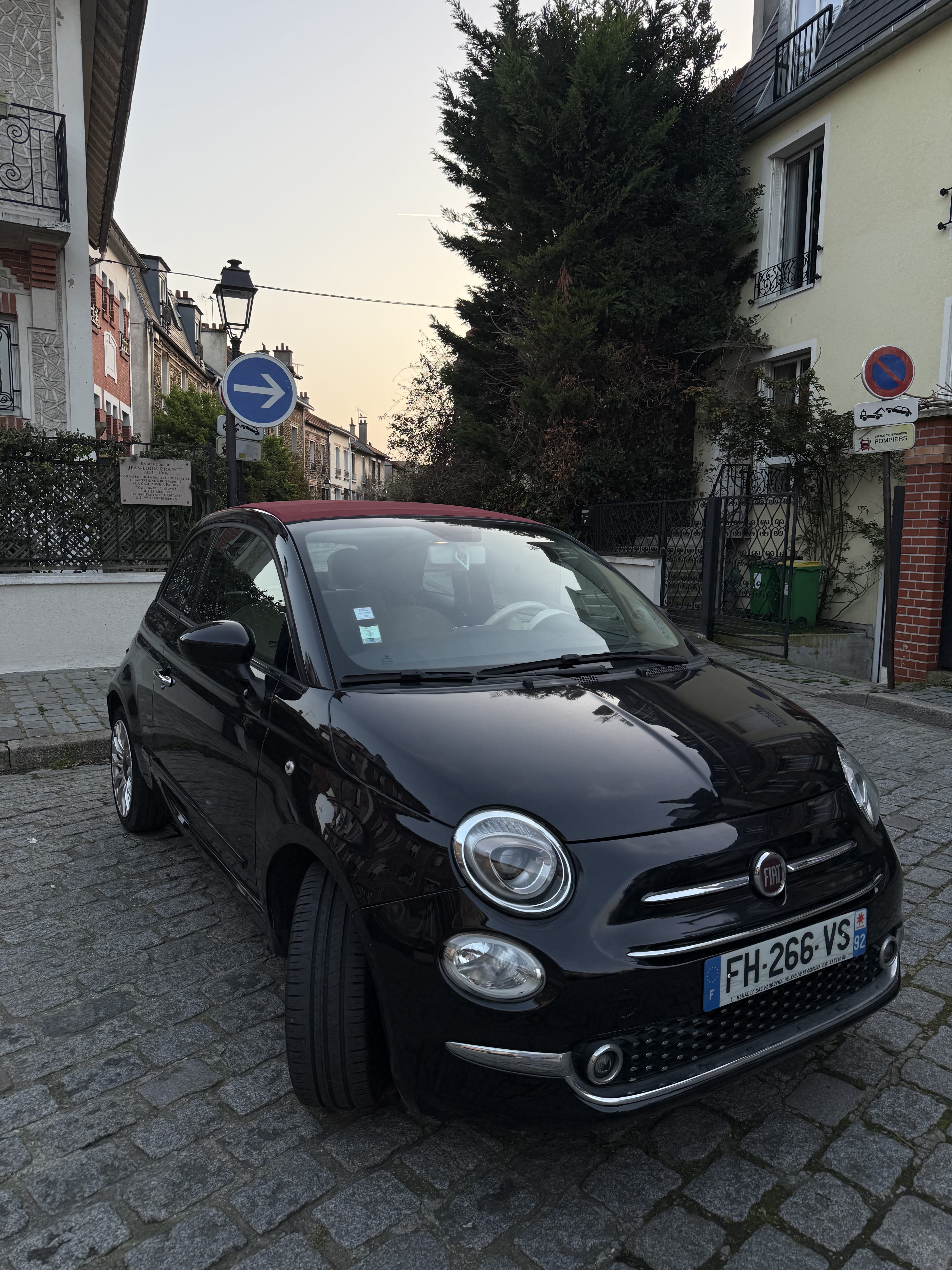 Fiat 500 C avec Climatisation