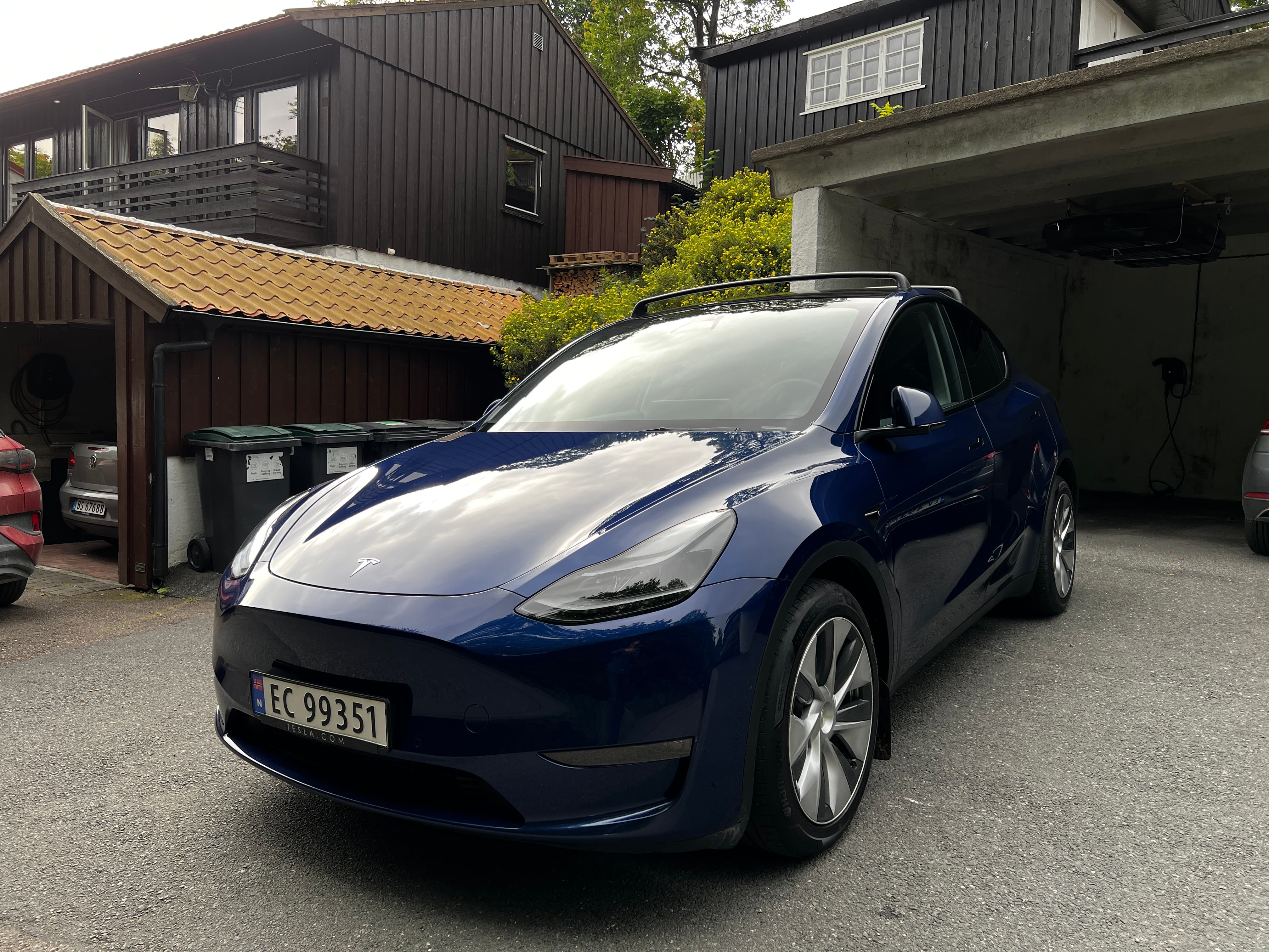 Tesla Model Y med Babysete