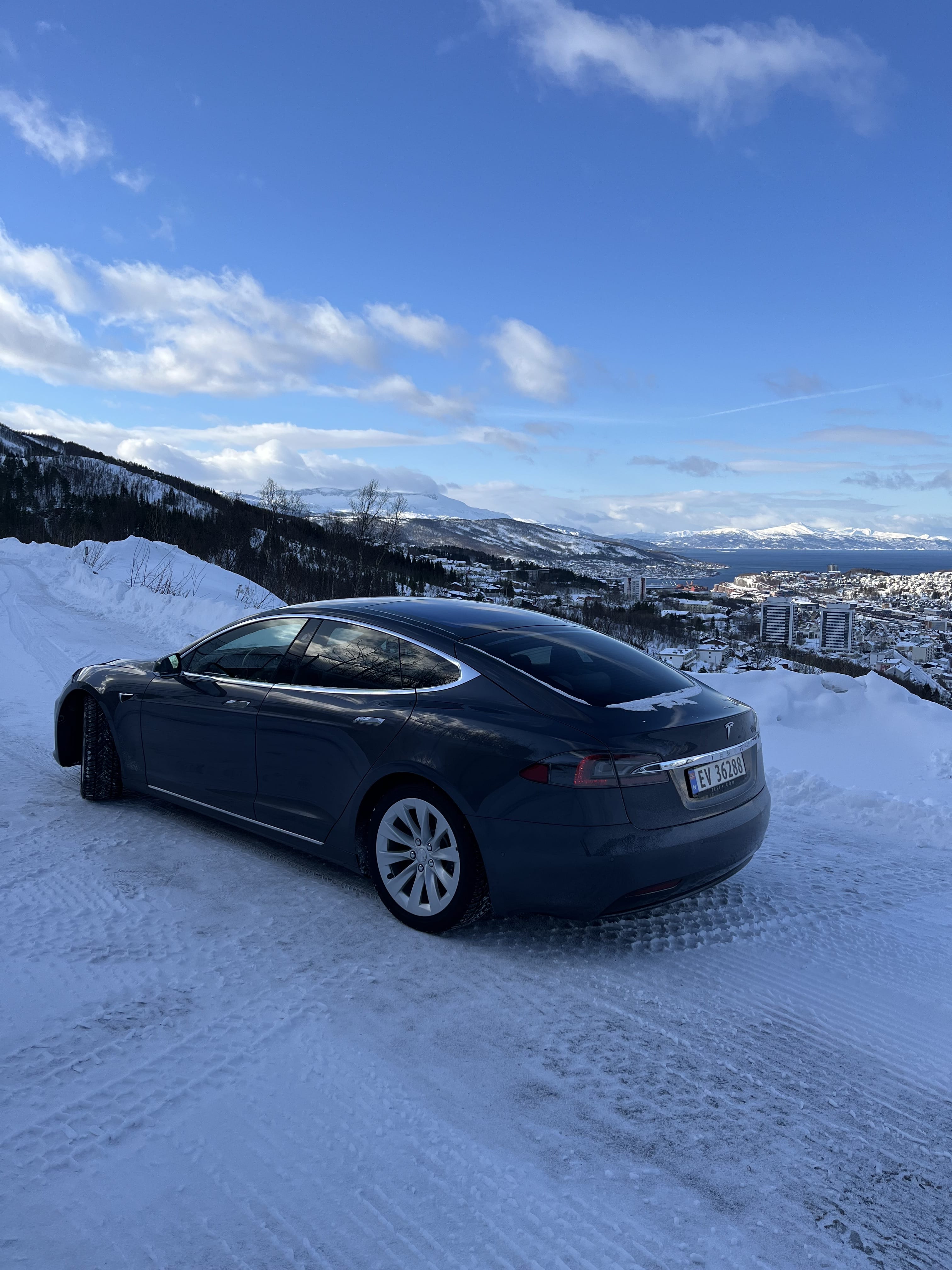 Tesla Model S 75D med Ryggekamera