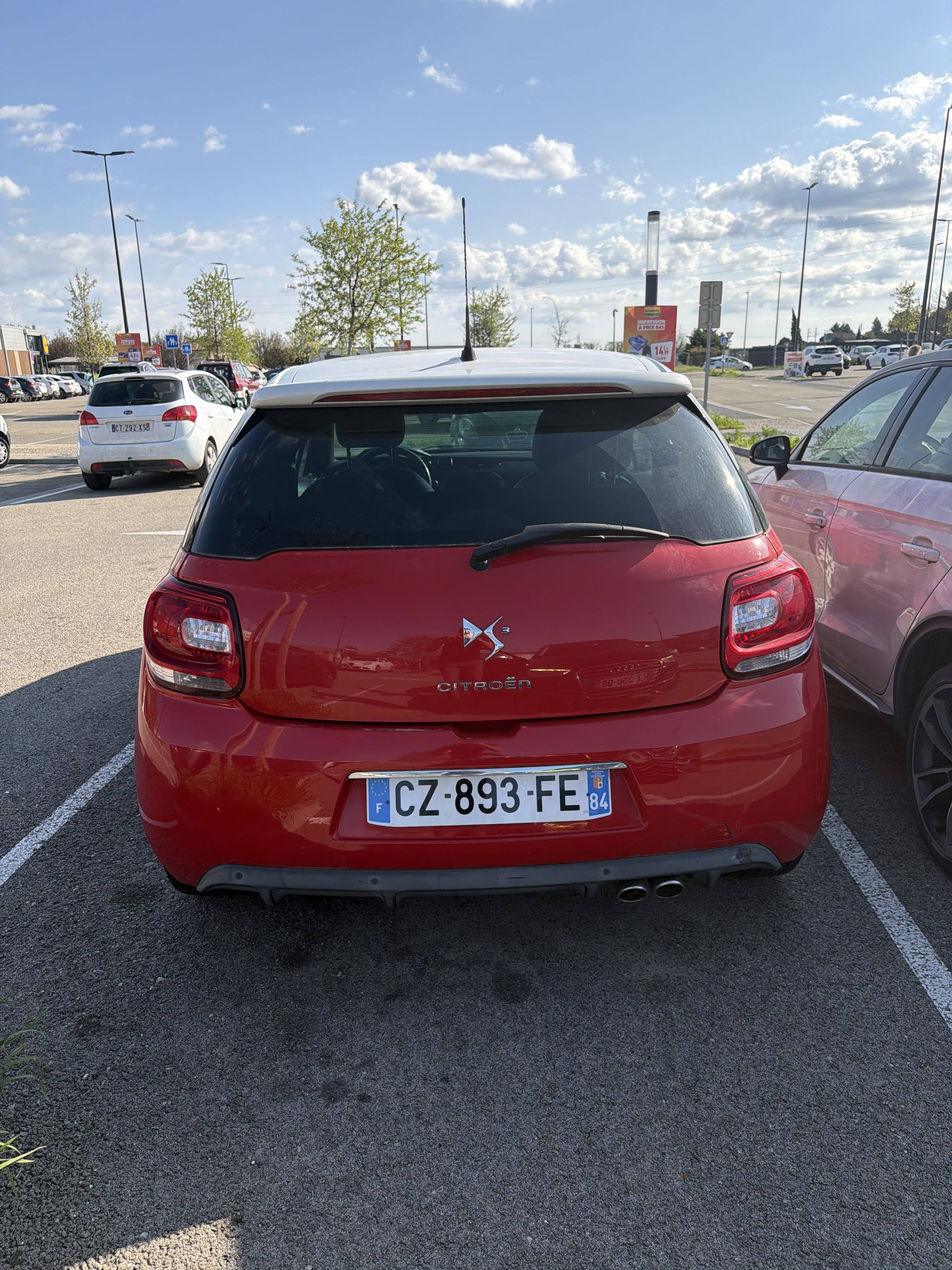 DS 3 avec Siège bébé