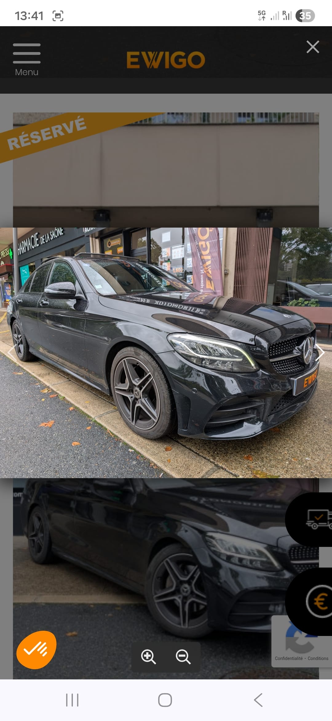 Mercedes-Benz Classe C Hybride avec Climatisation