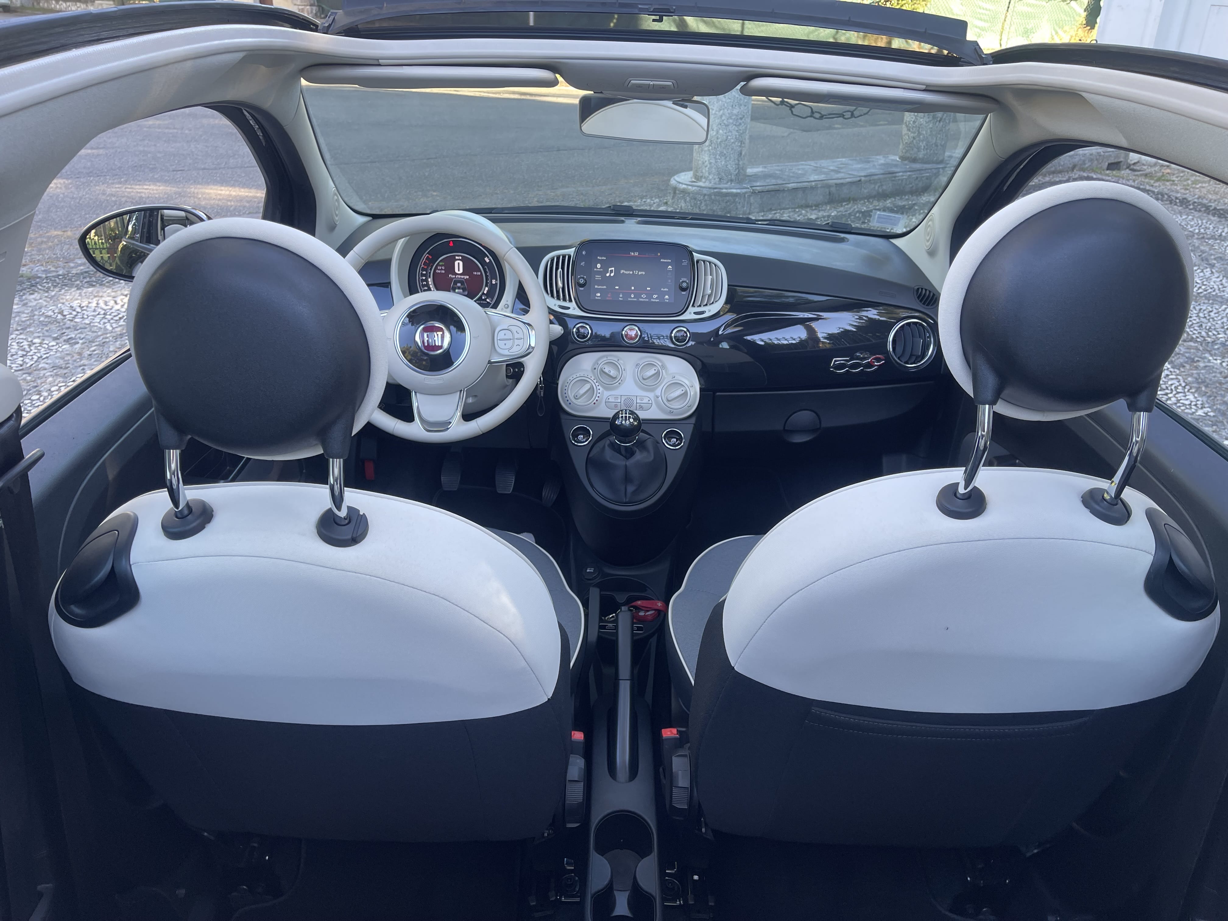 Fiat 500 C Hybride Cabriolet avec Régulateur de vitesse