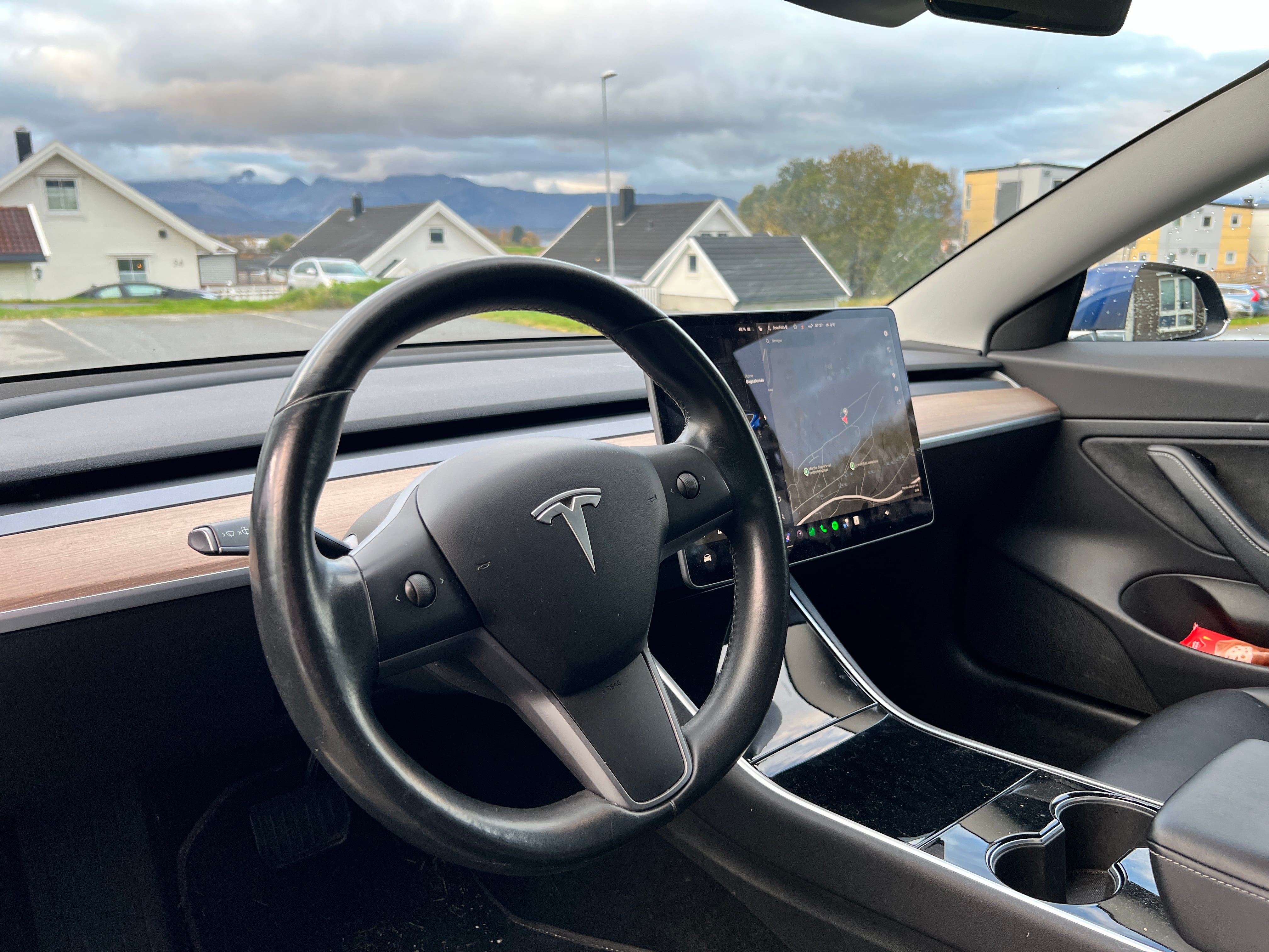 Tesla Model 3 med Ryggekamera