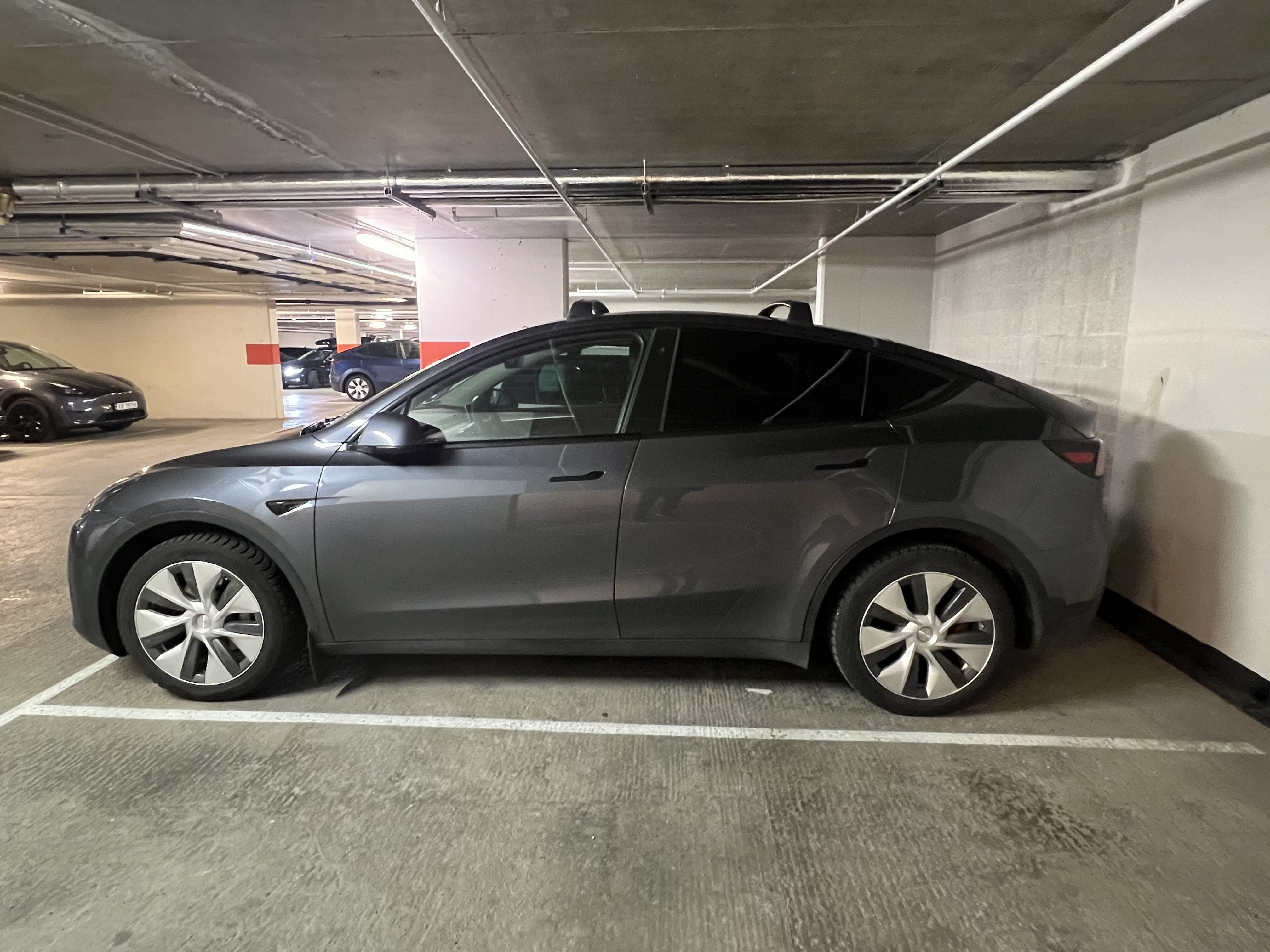 Tesla Model Y med Aircondition