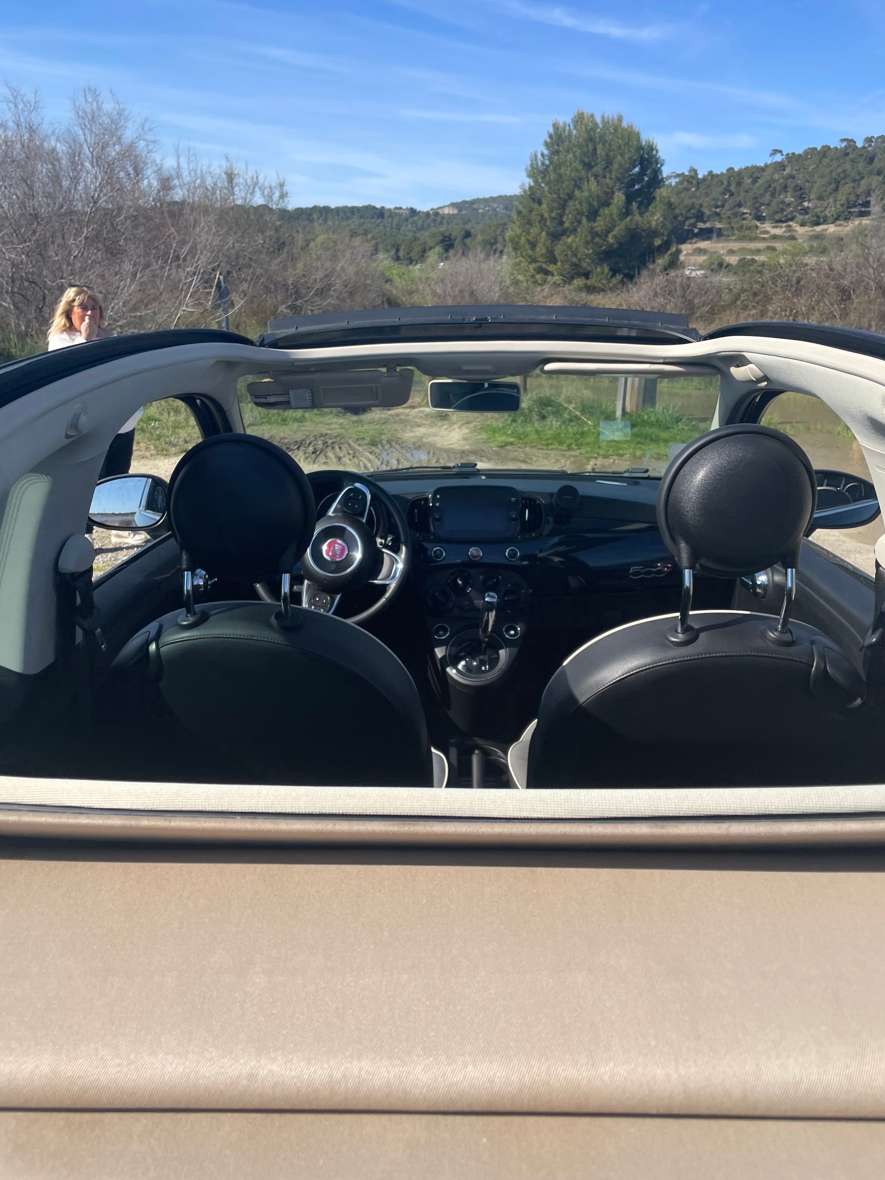 Fiat 500 C avec Siège bébé