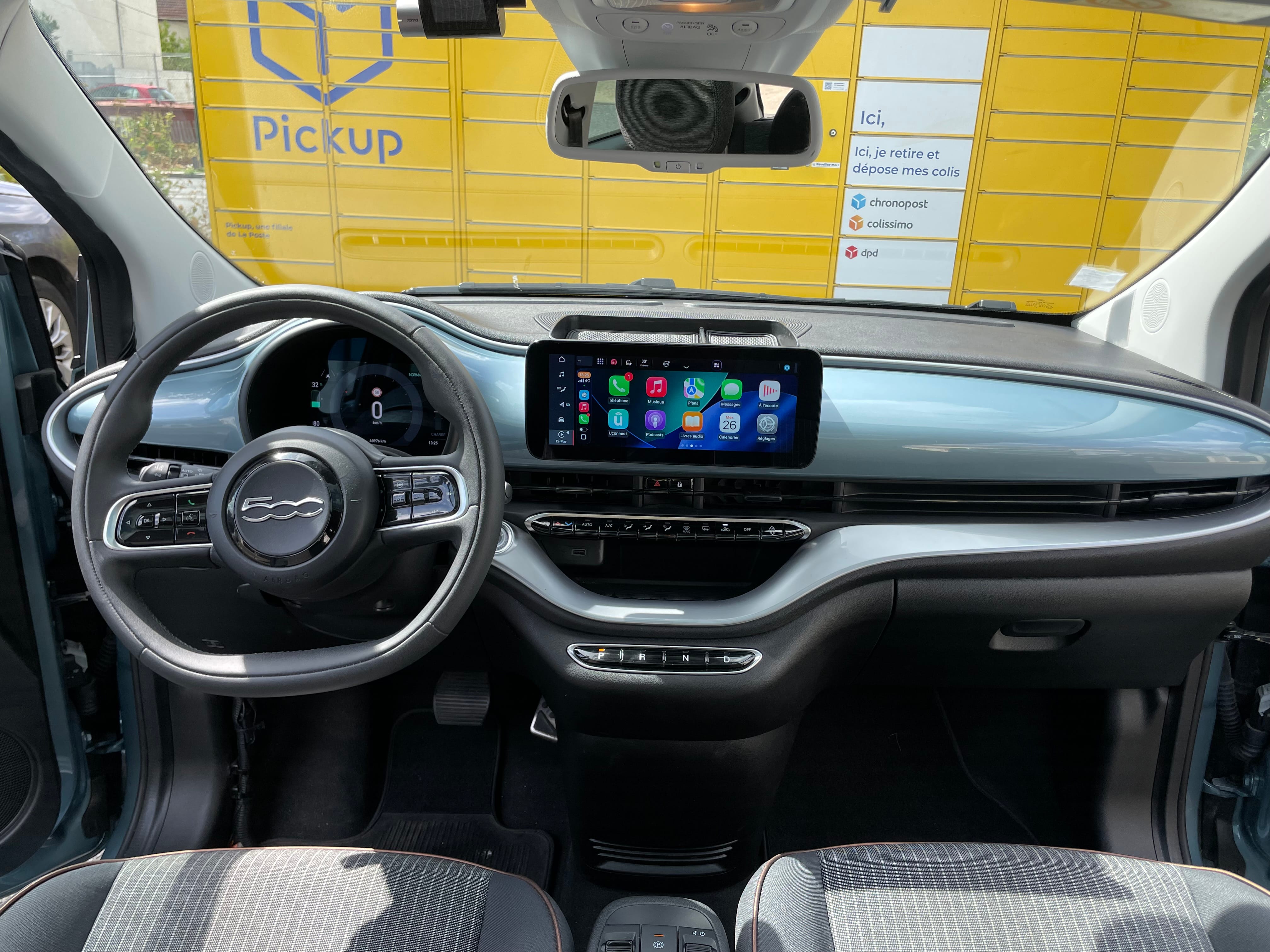 Fiat 500e avec GPS