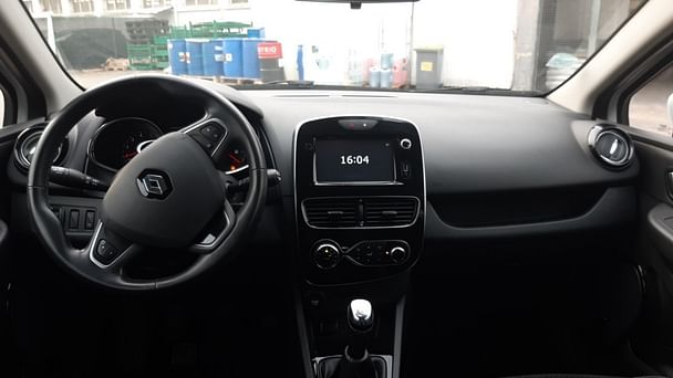 Renault Clio with Snow chains