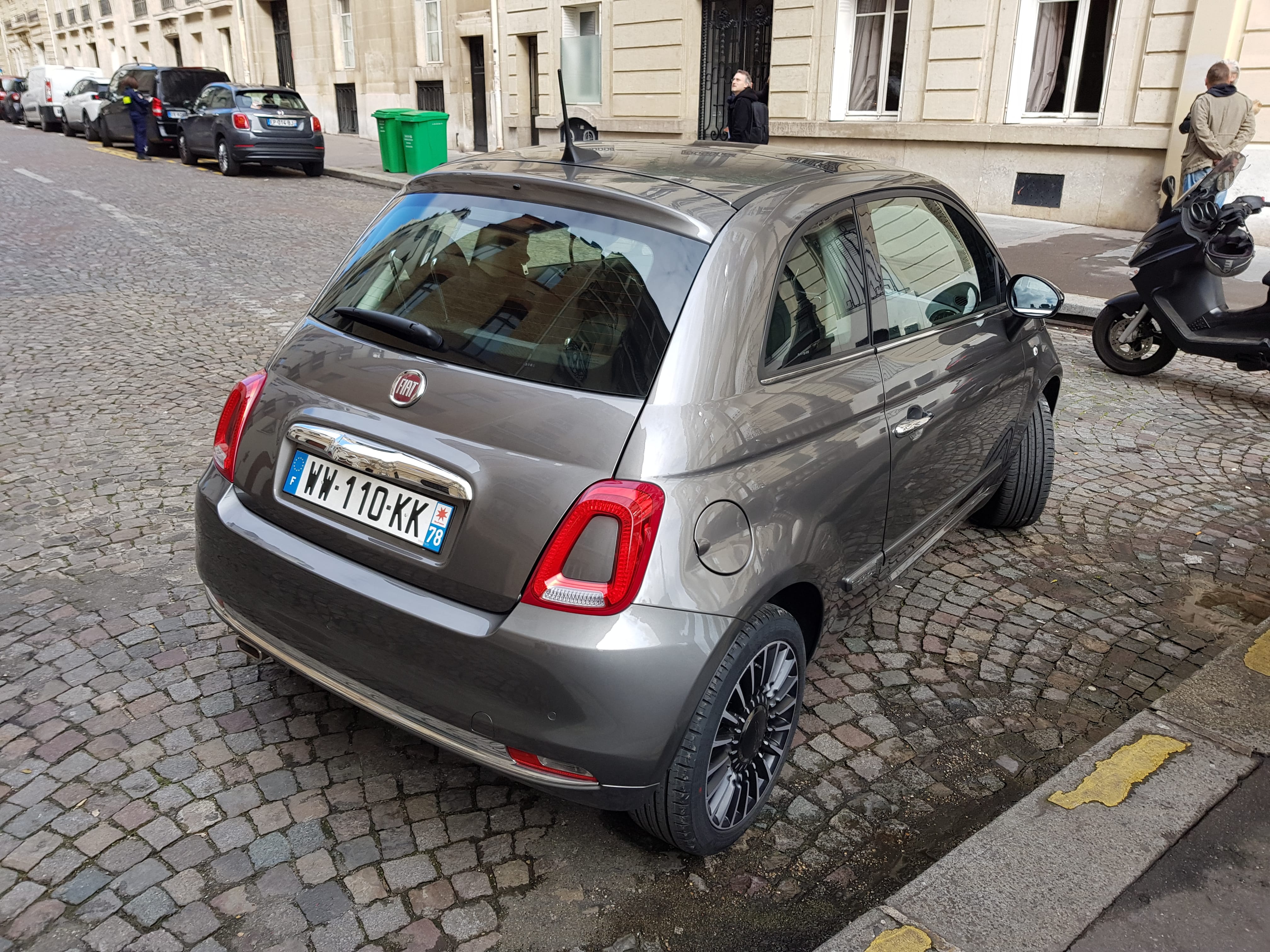 Fiat 500 Anthracite Chrome avec GPS