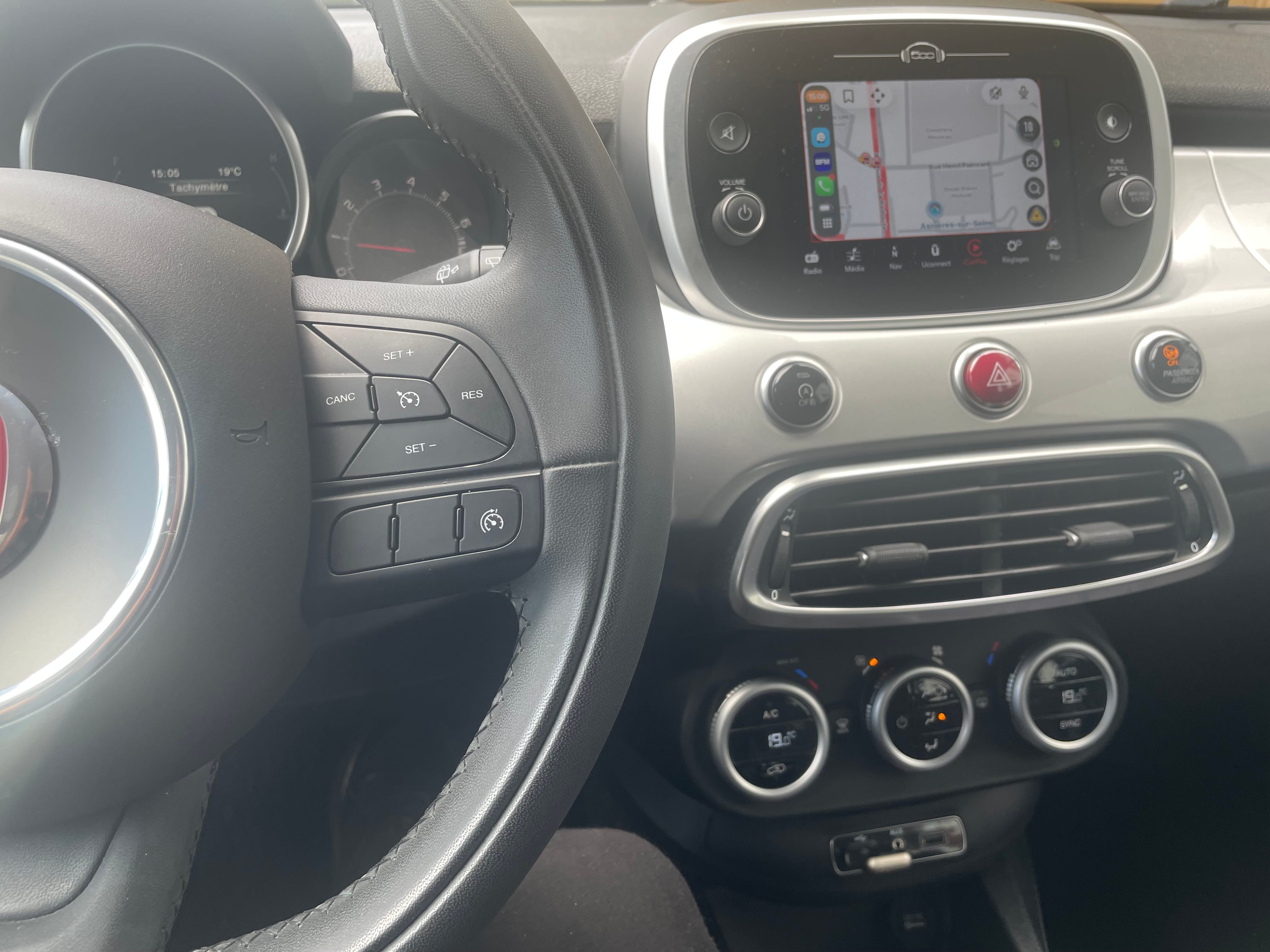 Fiat 500 X avec Caméra de recul