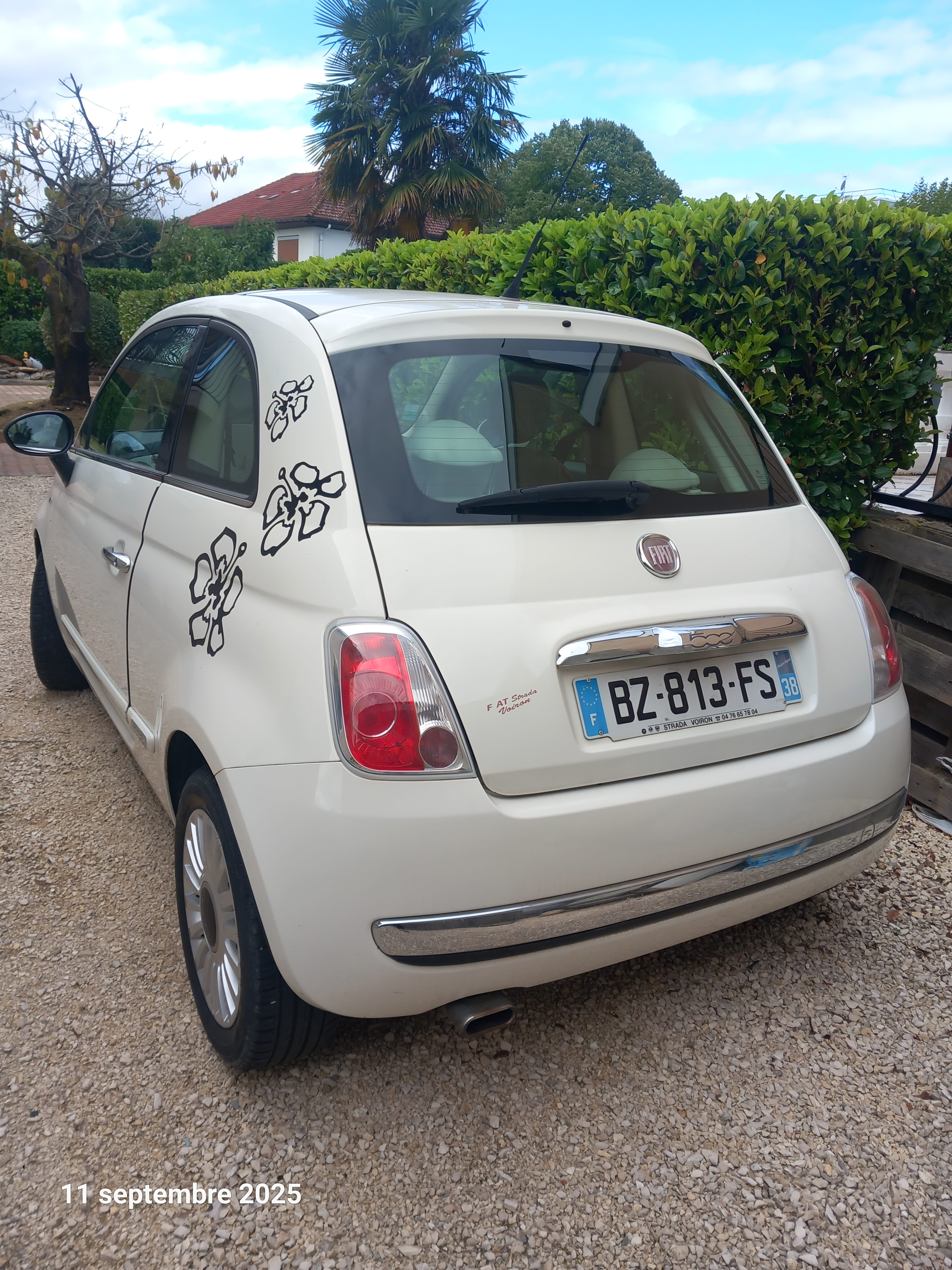 Fiat 500 avec Siège bébé