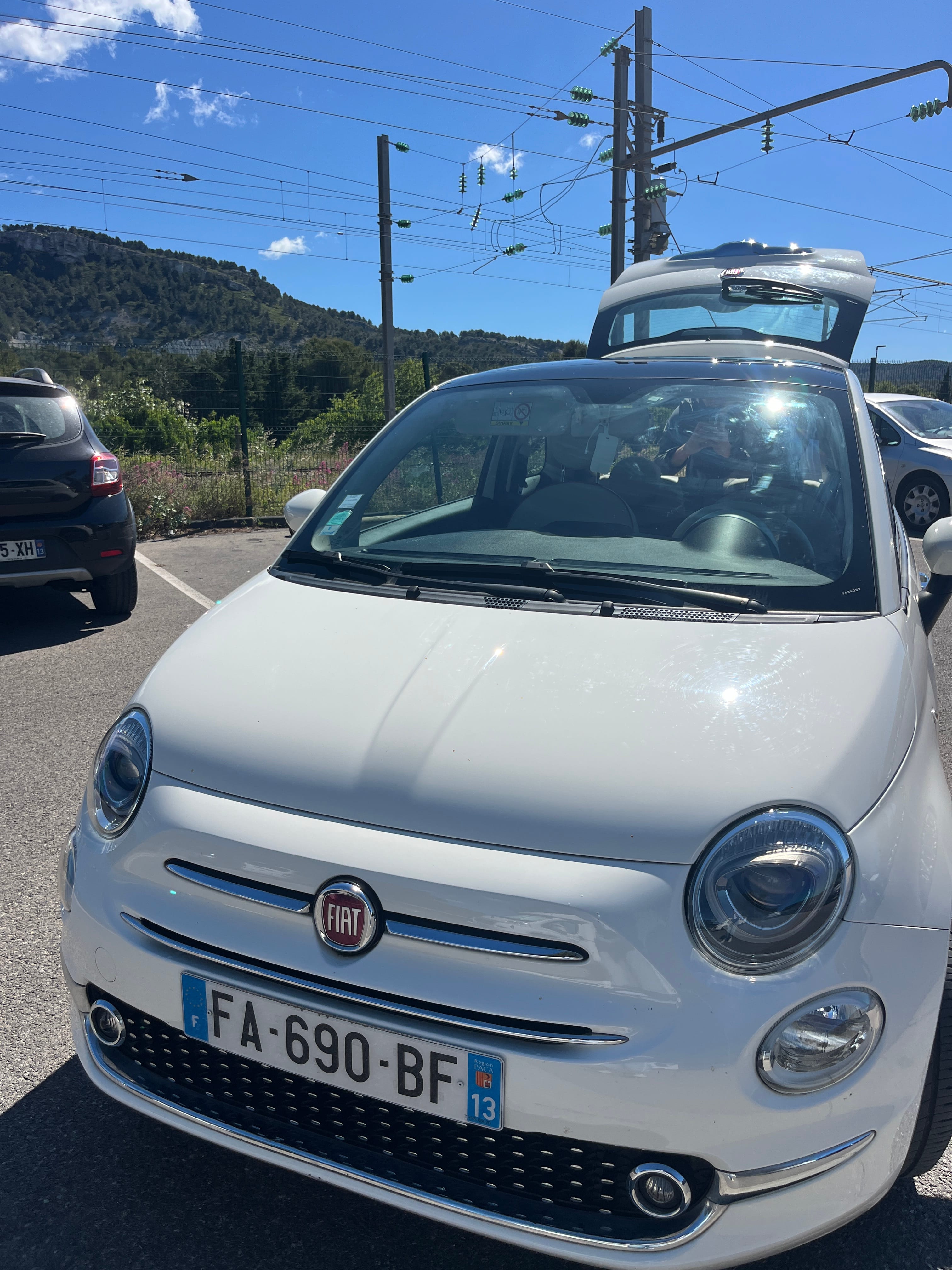 Fiat 500 avec Autoradio
