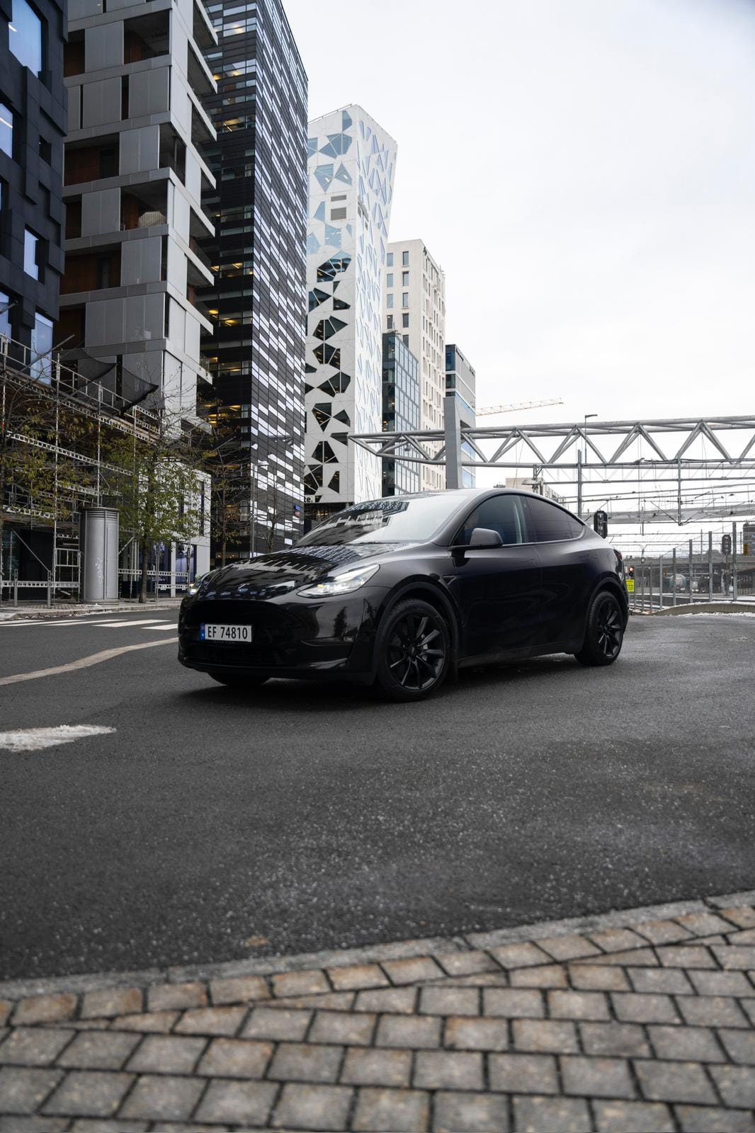 Tesla Model Y with Baby seat