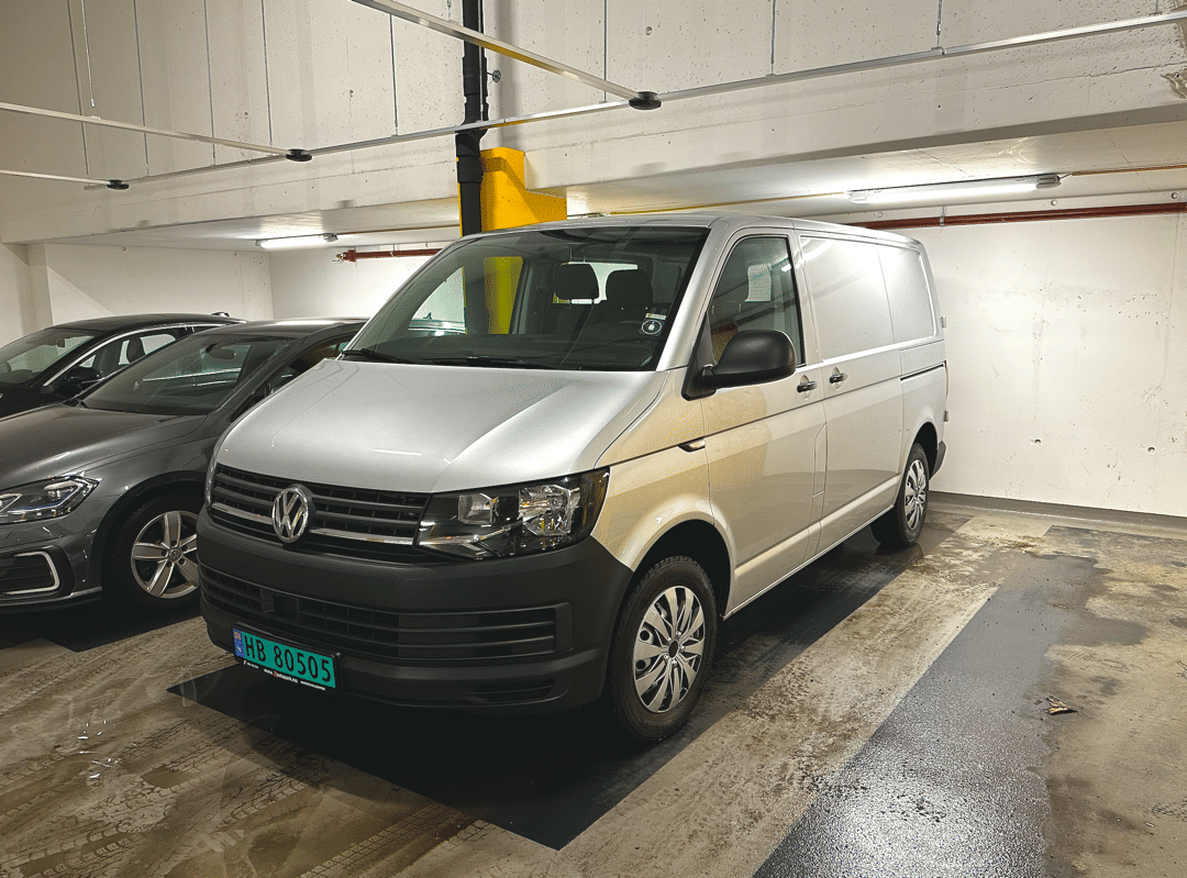 Volkswagen Transporter med Vinterdekk