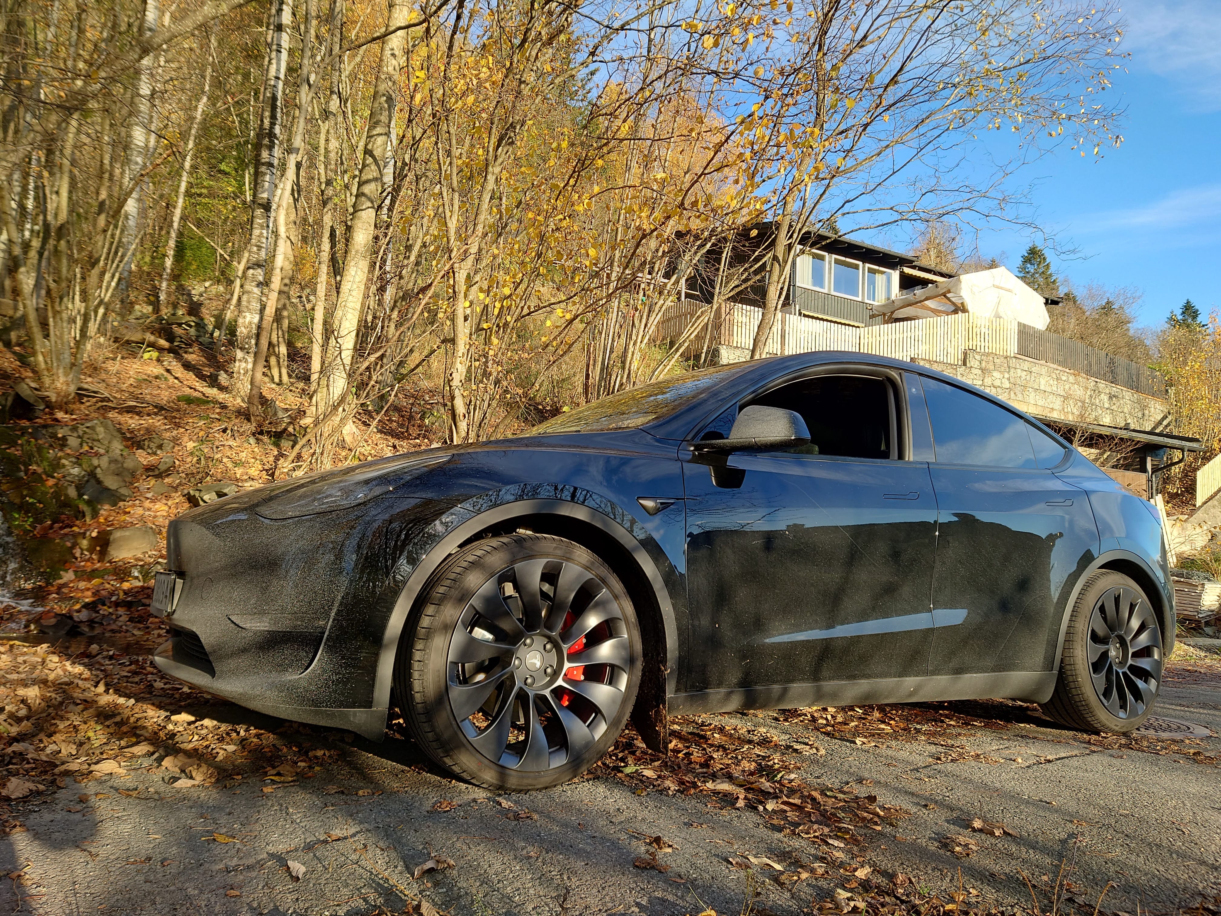 Tesla Model Y Performance mit Navigationsgerät