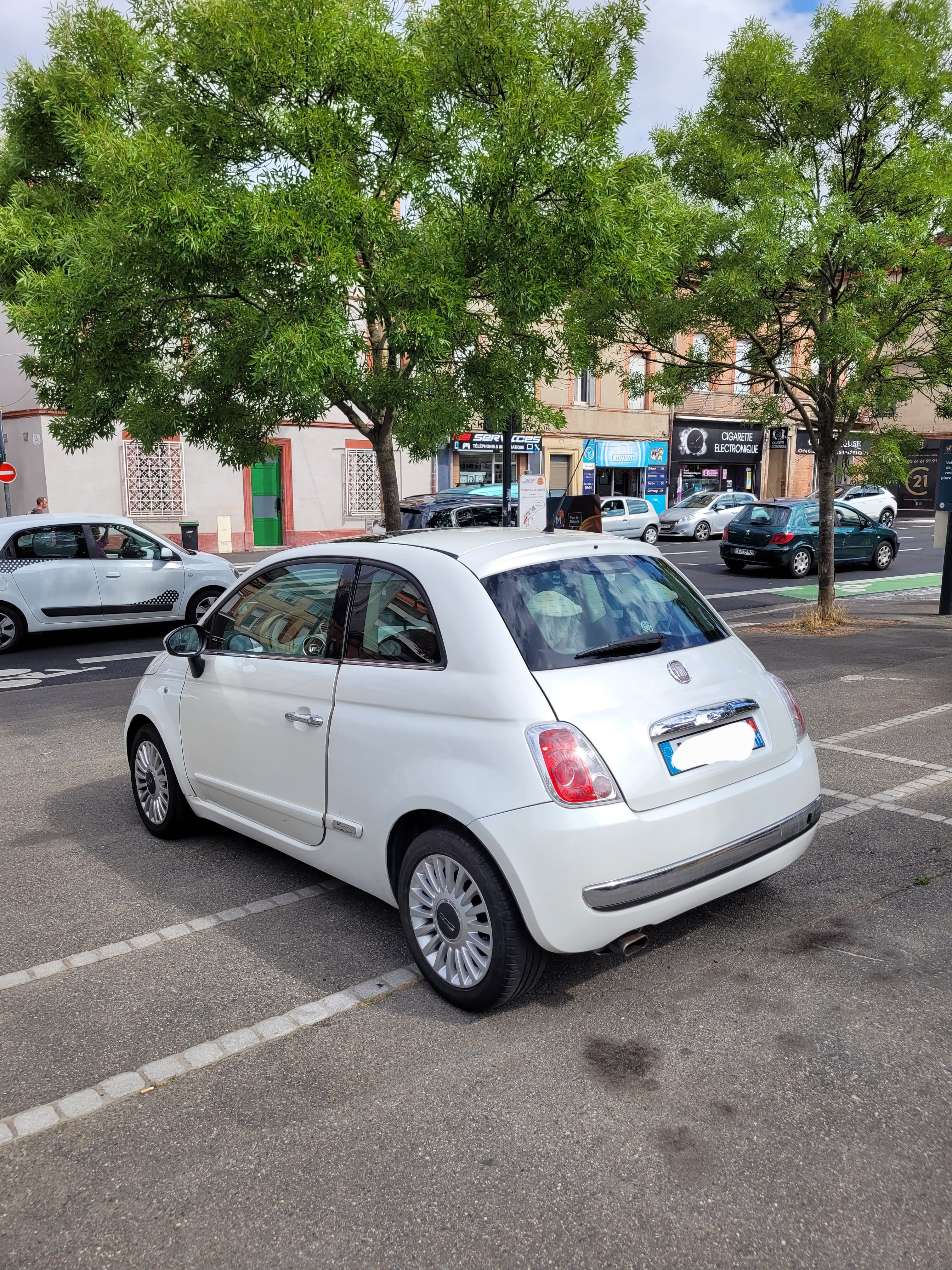 Fiat 500 avec Siège bébé