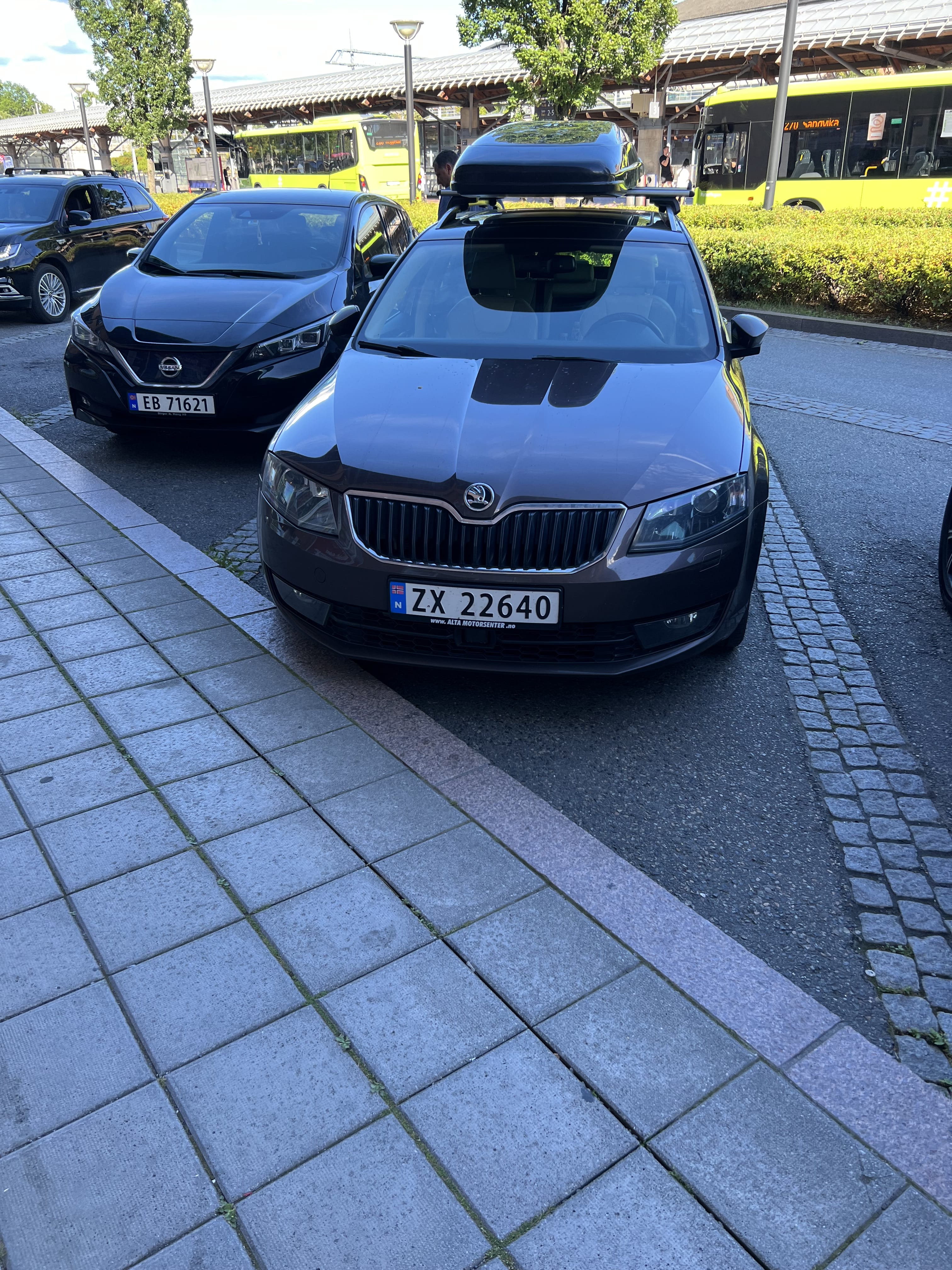Skoda Octavia med Skiboks