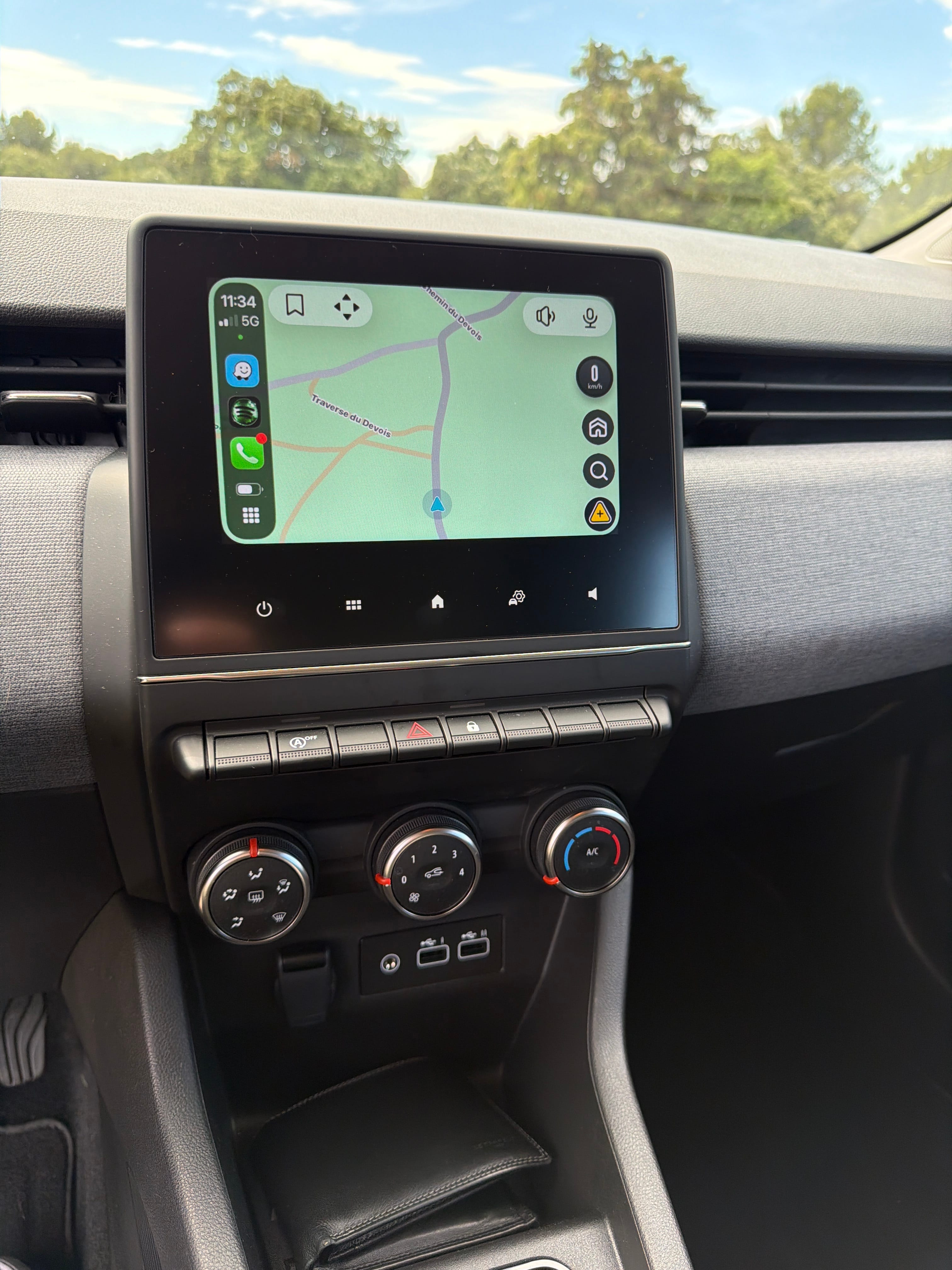 Renault Clio avec Apple CarPlay