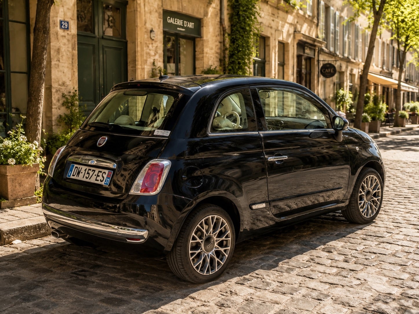 Fiat 500 avec GPS