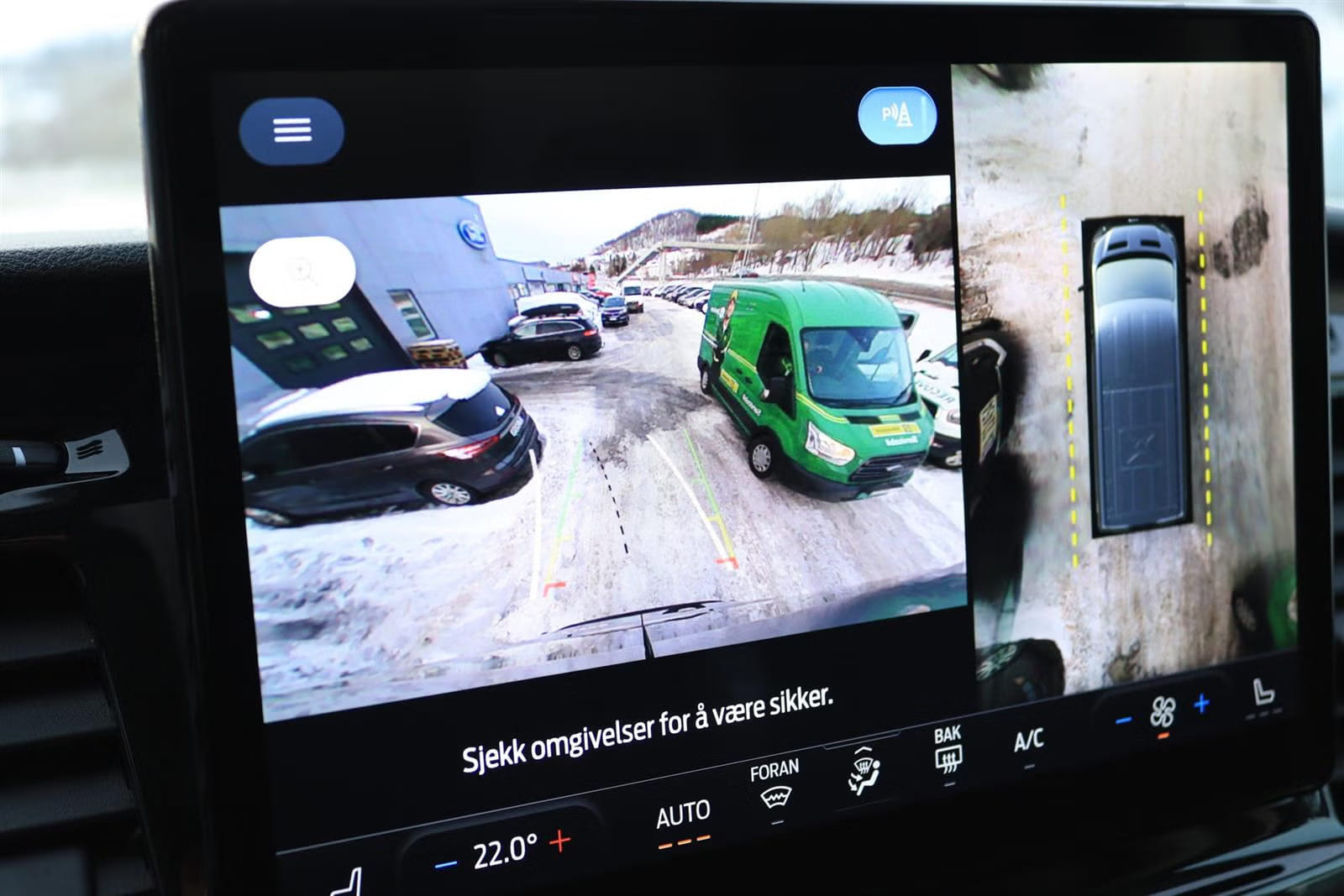 Ford E-Transit med Android Auto