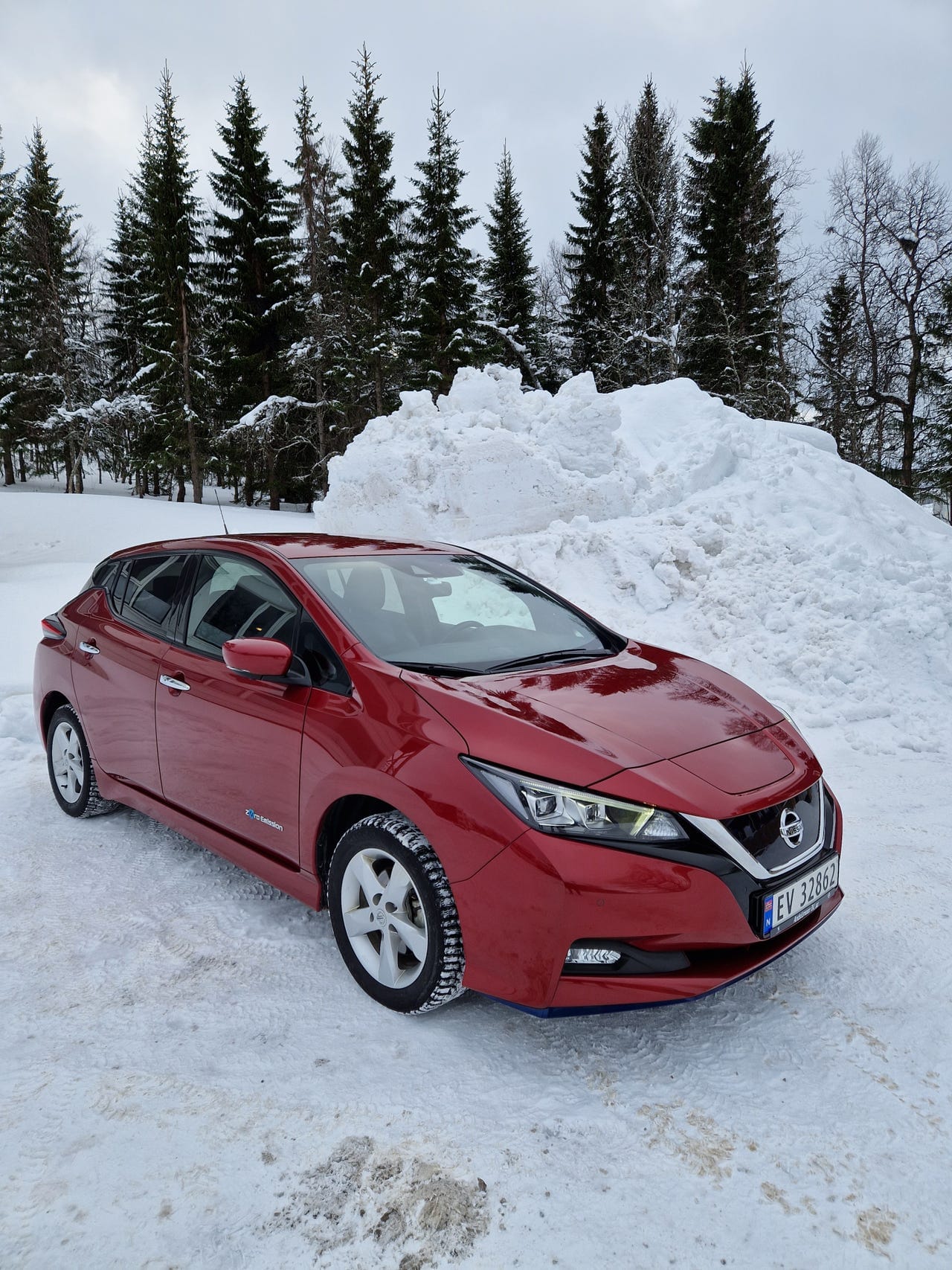 Nissan Leaf 385km rekkevidde med Ryggekamera