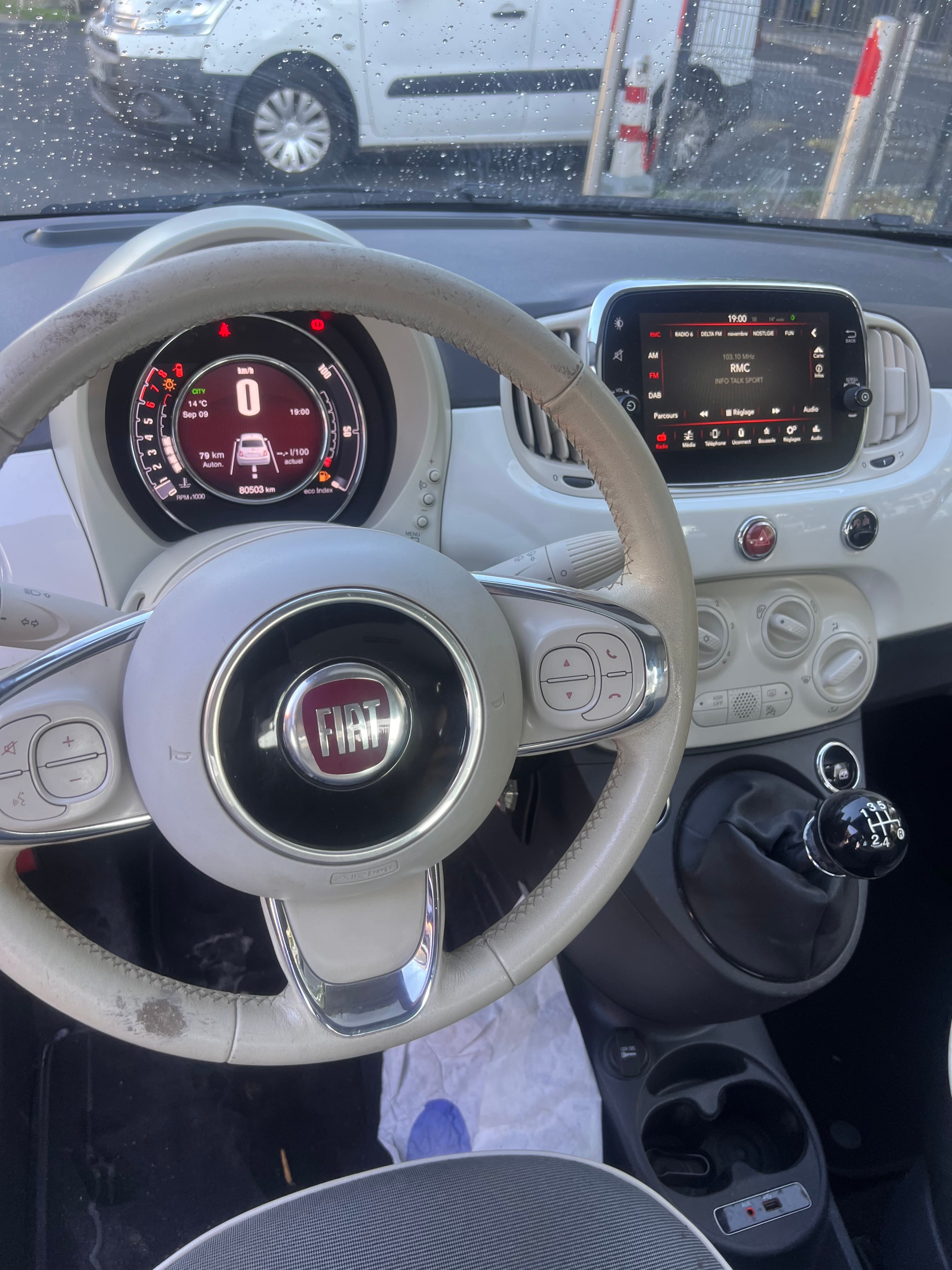 Fiat 500 avec GPS