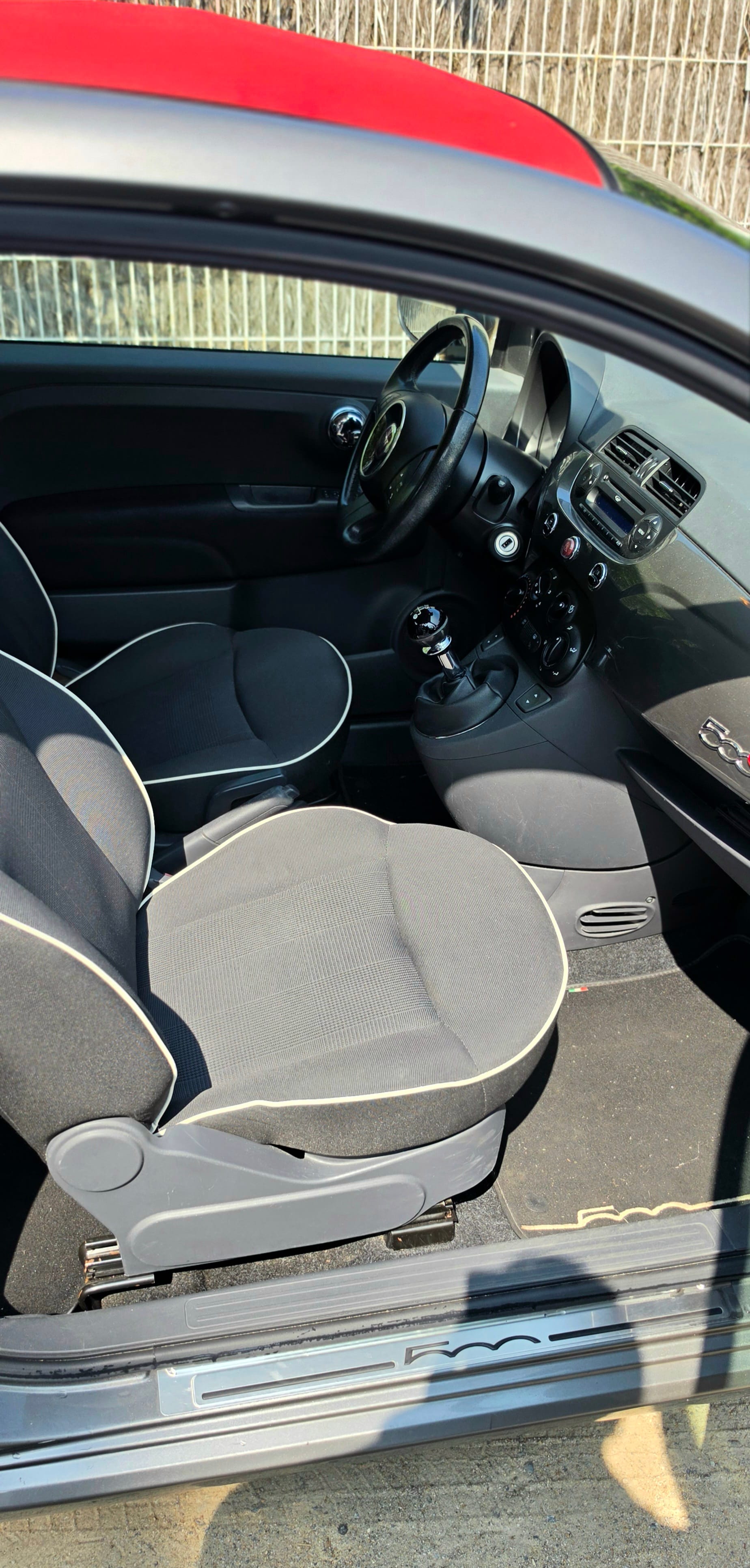 Fiat 500 C avec Autoradio