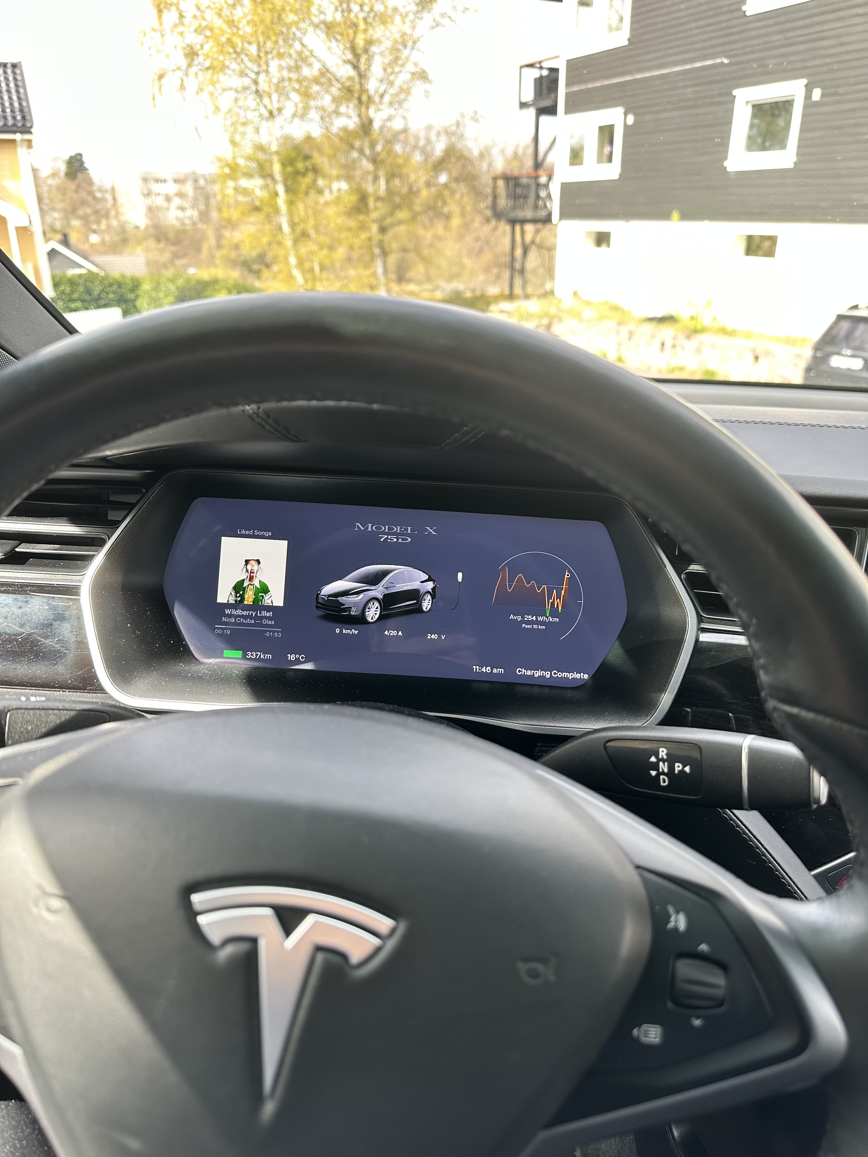 Tesla Model X med Babysete