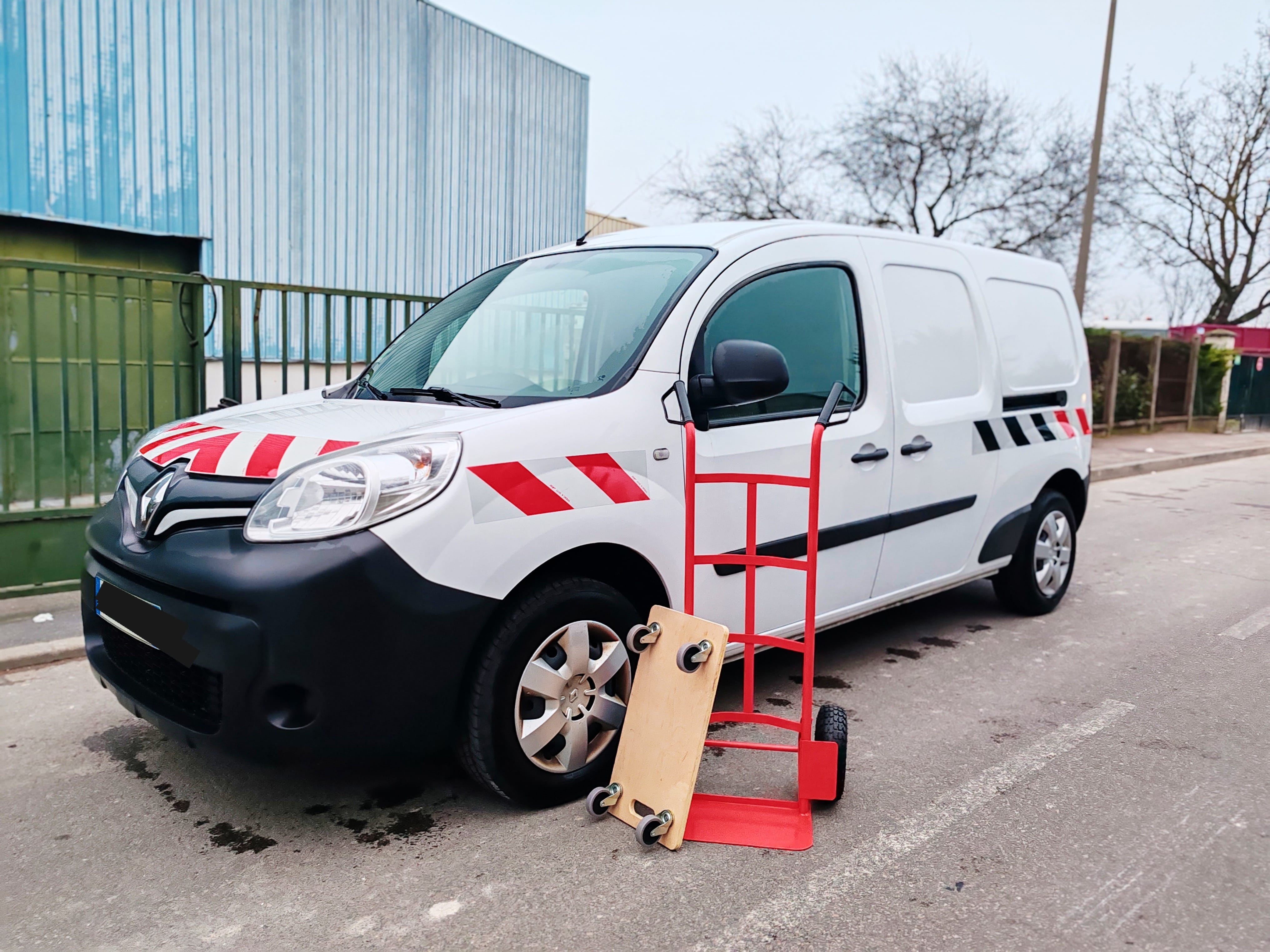 Renault Kangoo Express 4m3=modèle allongé+diable+plateau roulant+tendeurs+Sangles+couvertures, 2019, Diesel