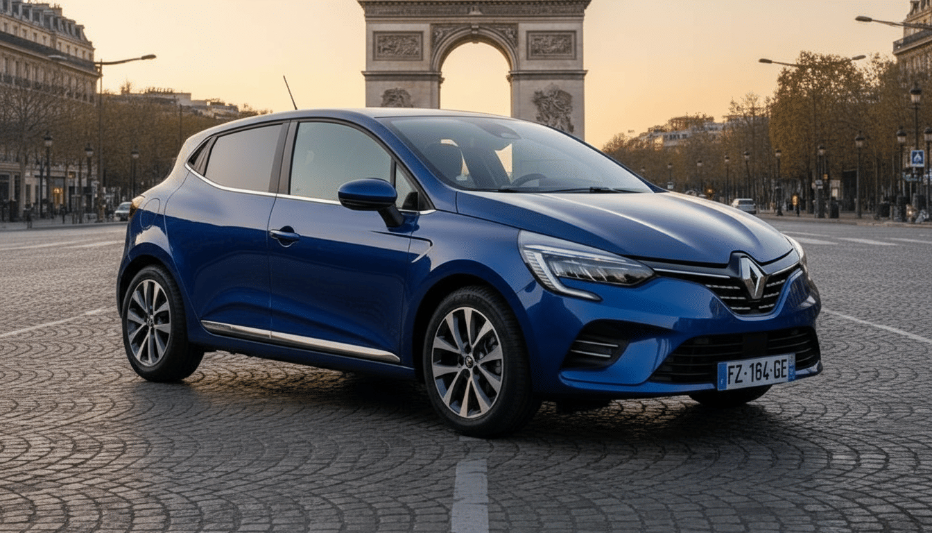 Renault Clio V TCe 90 - Intens 21 (finition intérieur haut de gamme, boîte manuelle 6 vitesses) avec GPS