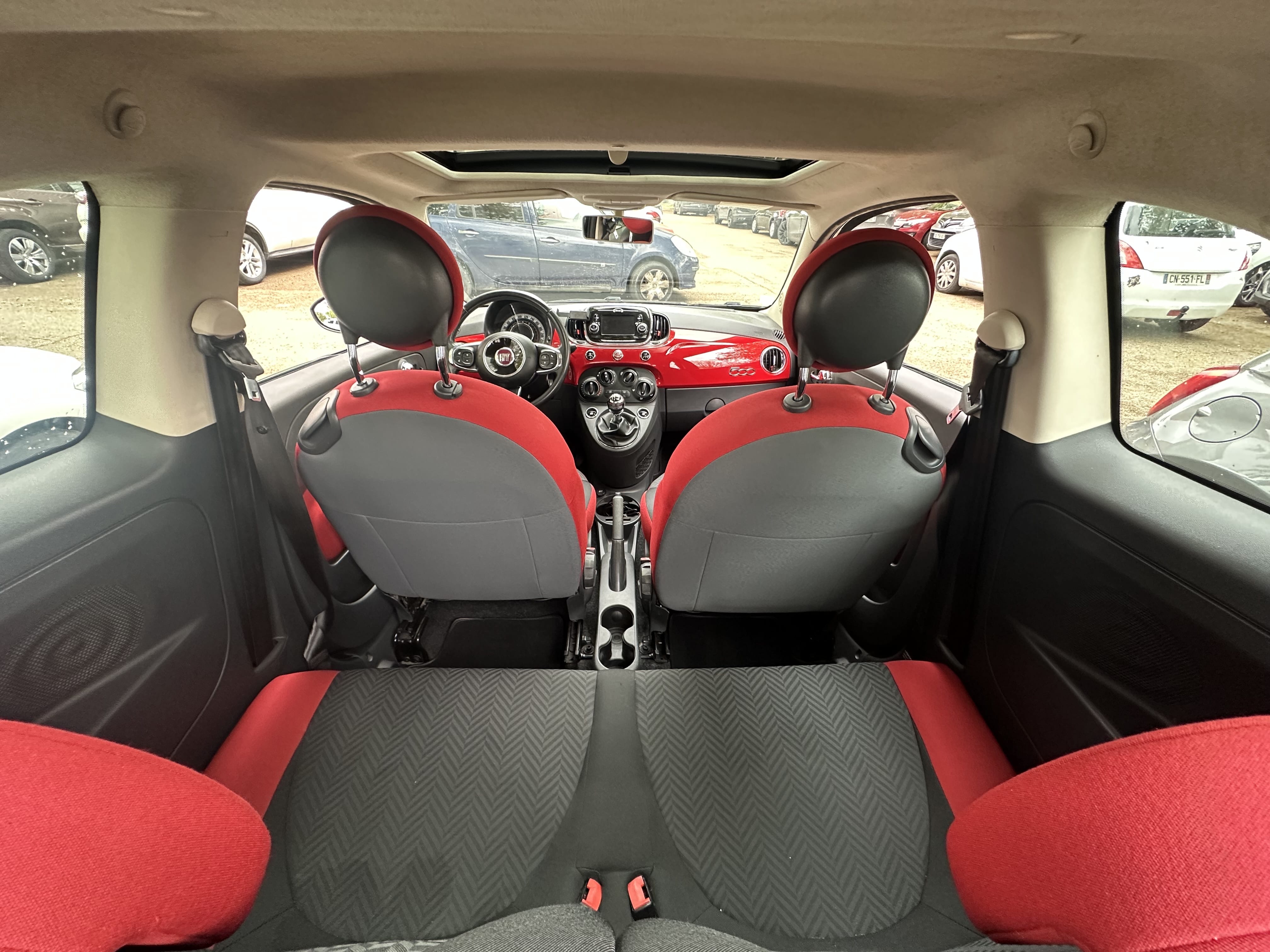 Fiat 500 avec Siège bébé