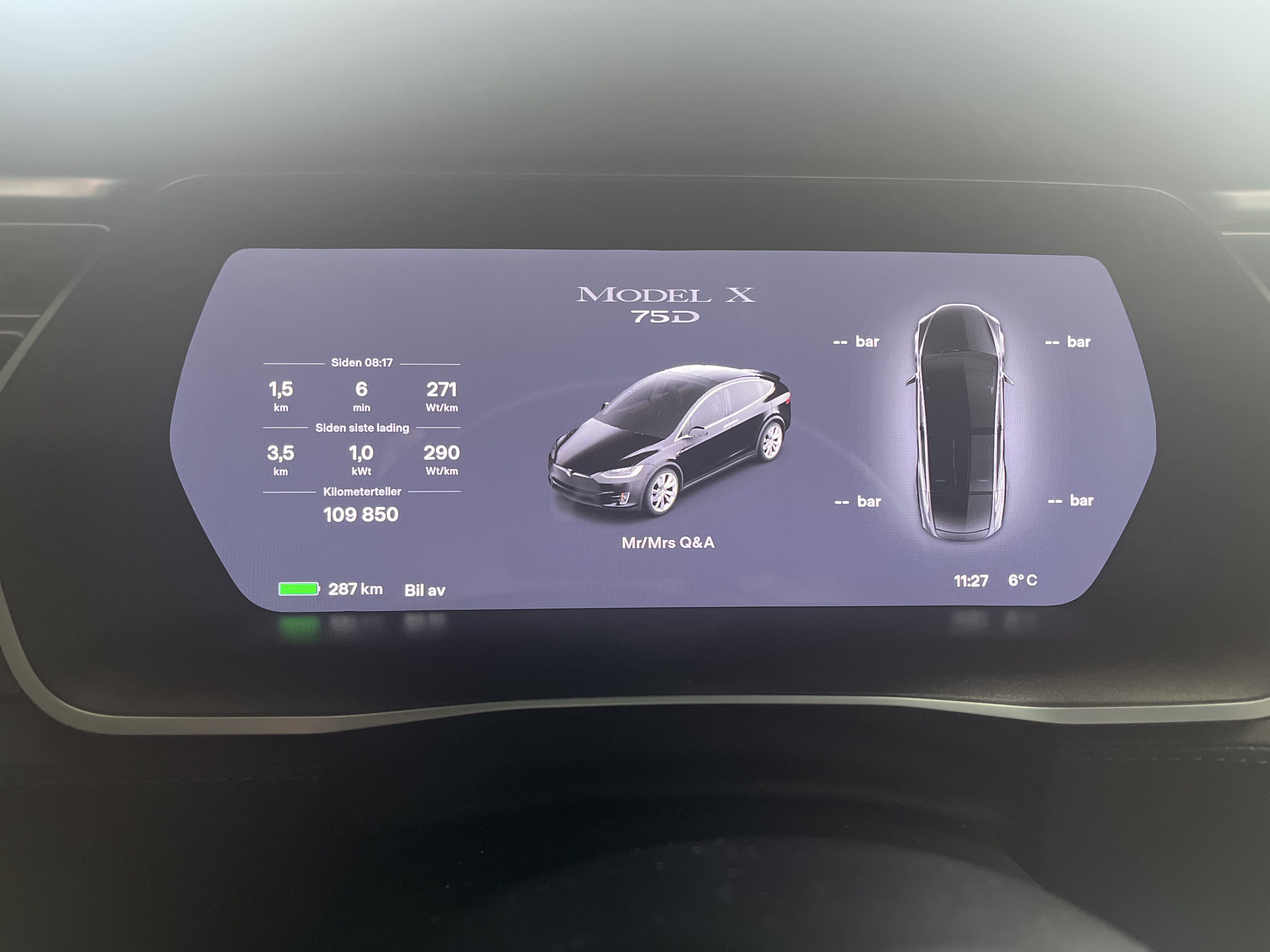 Tesla Model X med Firehjulstrekk