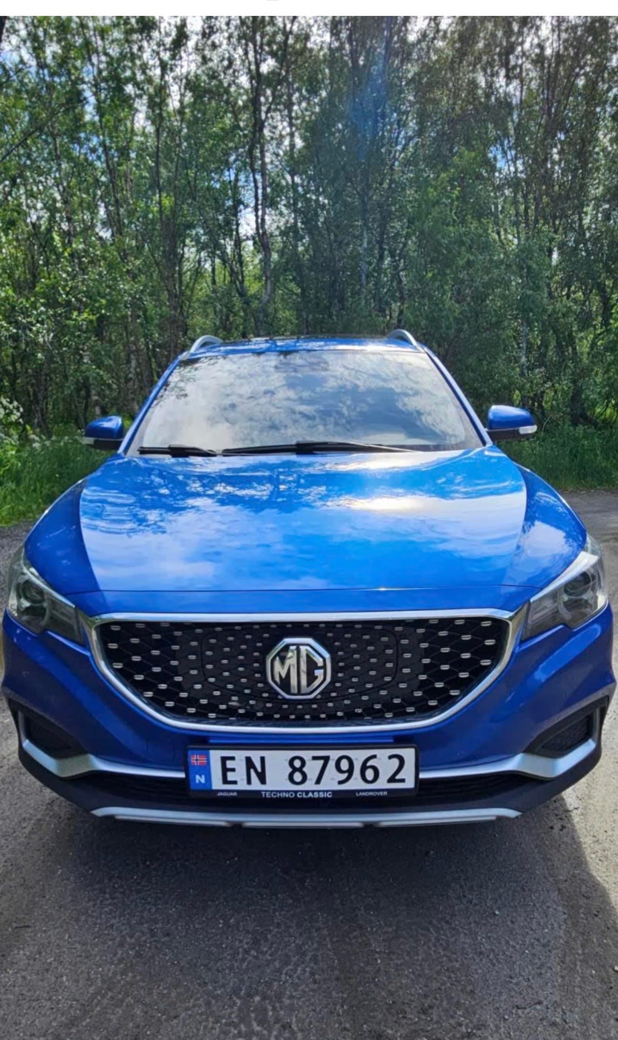 MG ZS med Ryggekamera