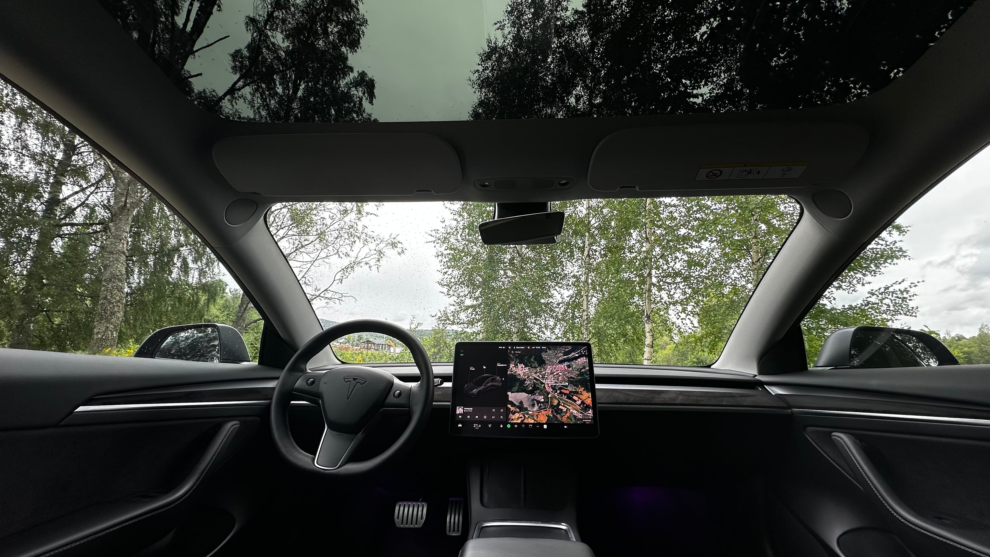 Tesla Model 3 Performance med Ryggekamera