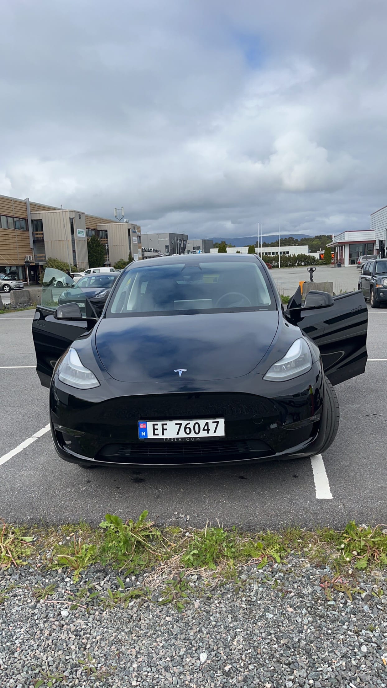 Tesla Model Y med Aircondition