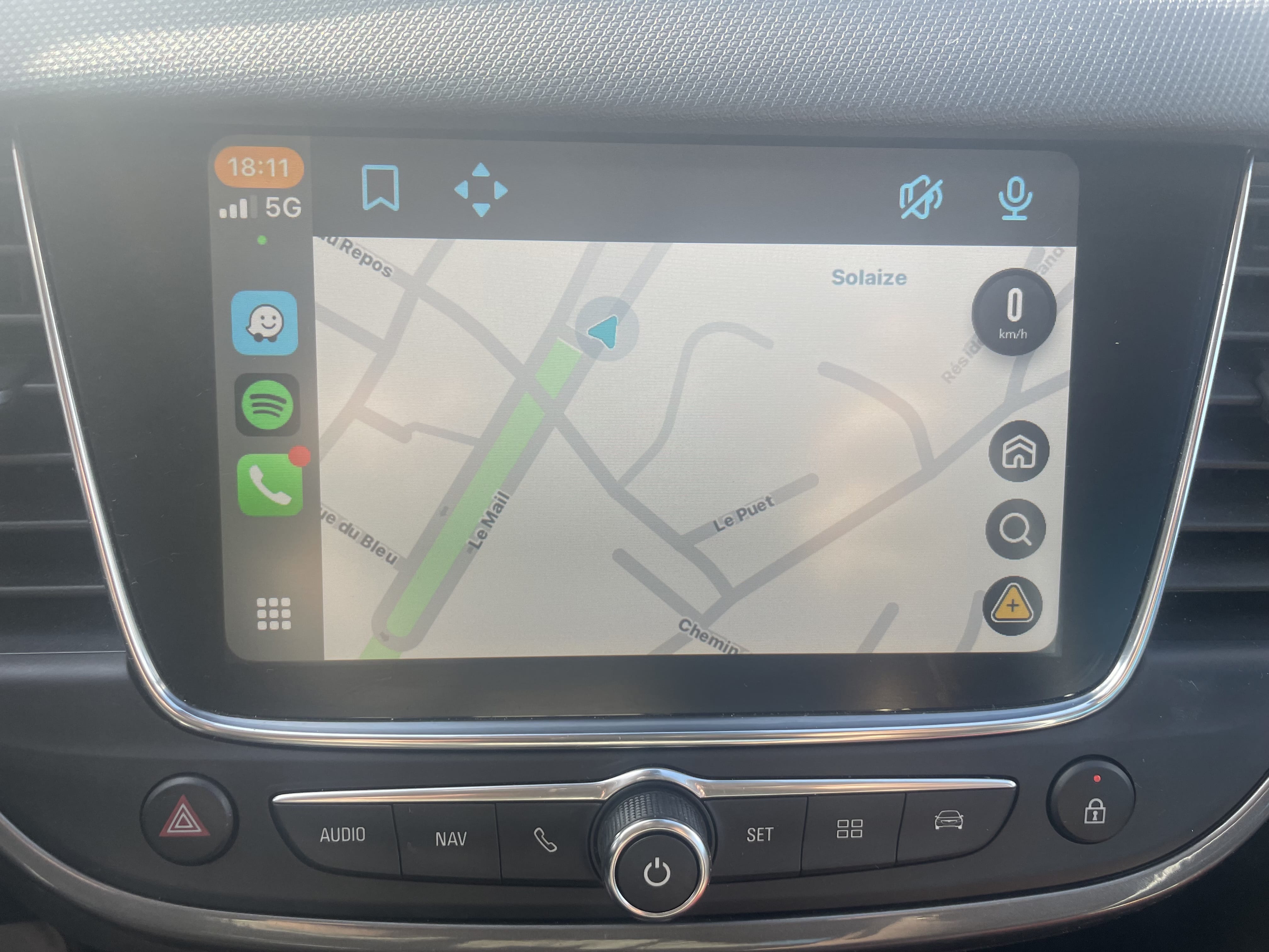 Opel Crossland avec Apple CarPlay