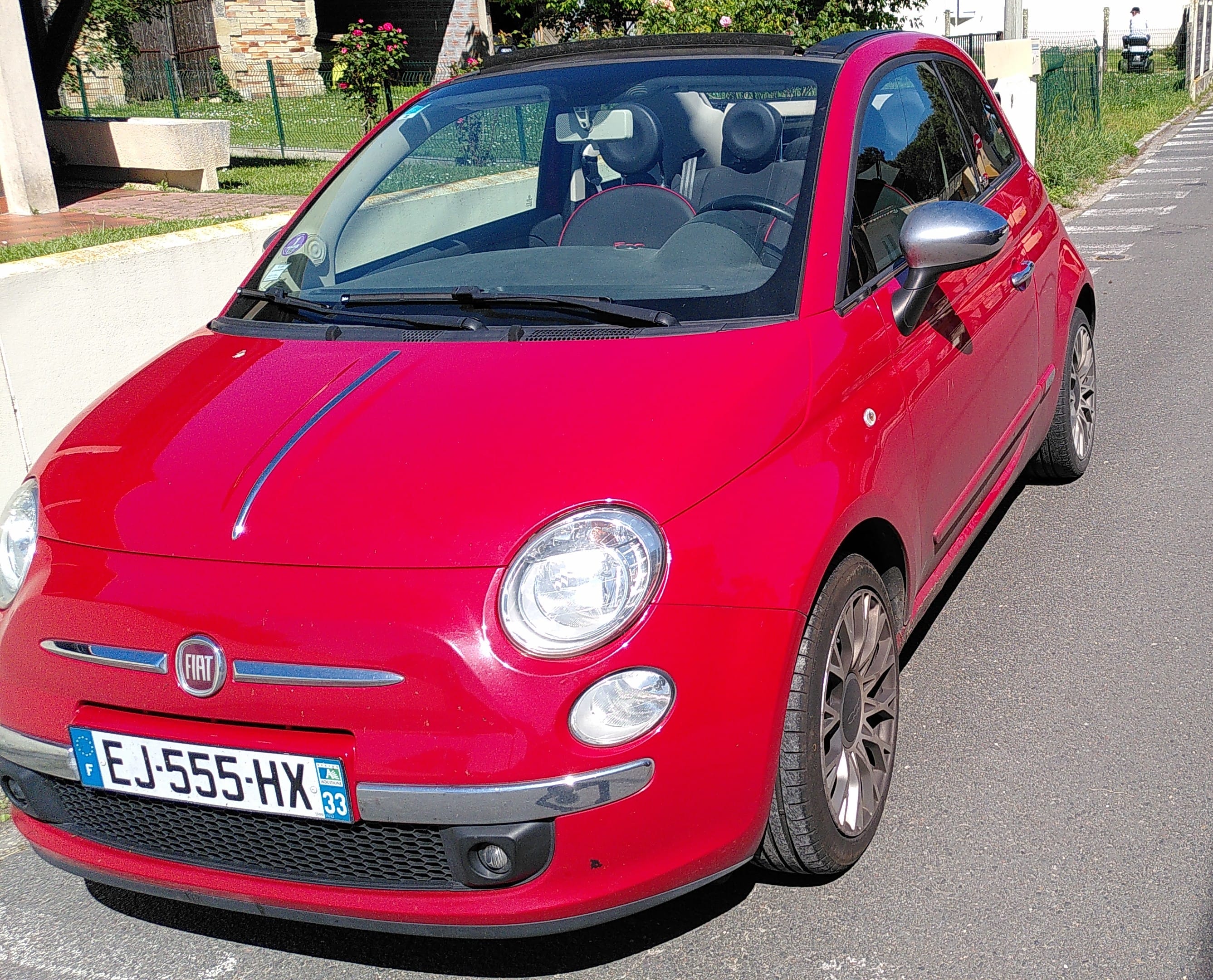 Fiat 500 C Cabriolet Essence et ethanol. Parking carcans plage et lac gratuit illimité., 2015, Essence 95