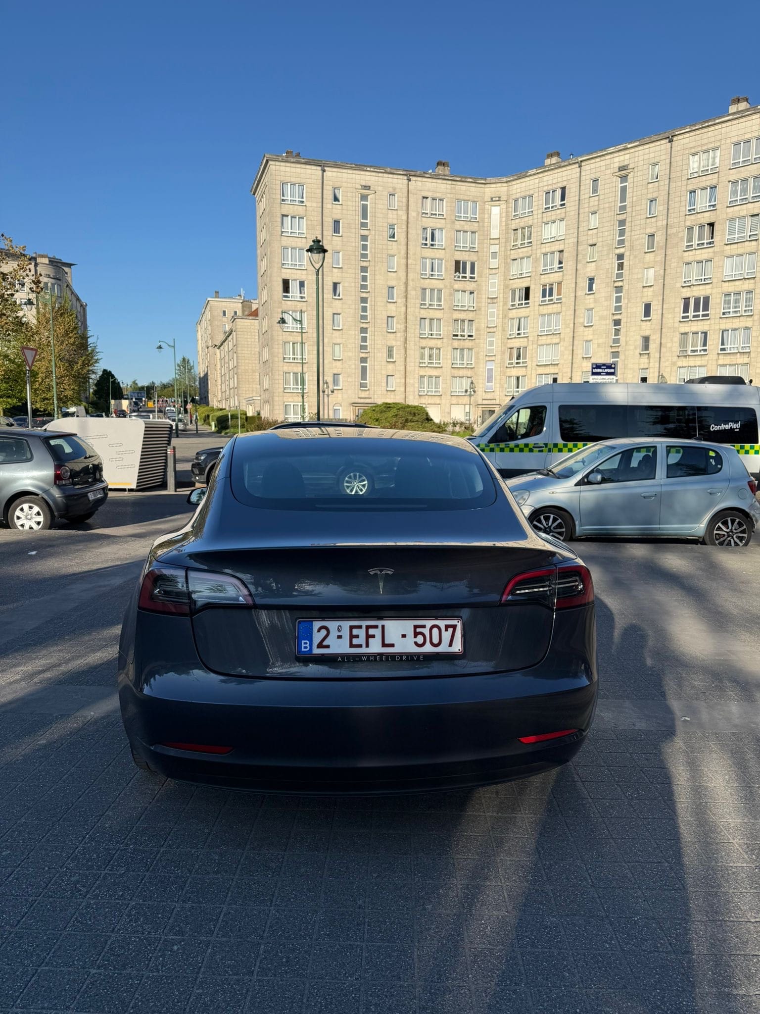Tesla Model 3 with Bluetooth audio