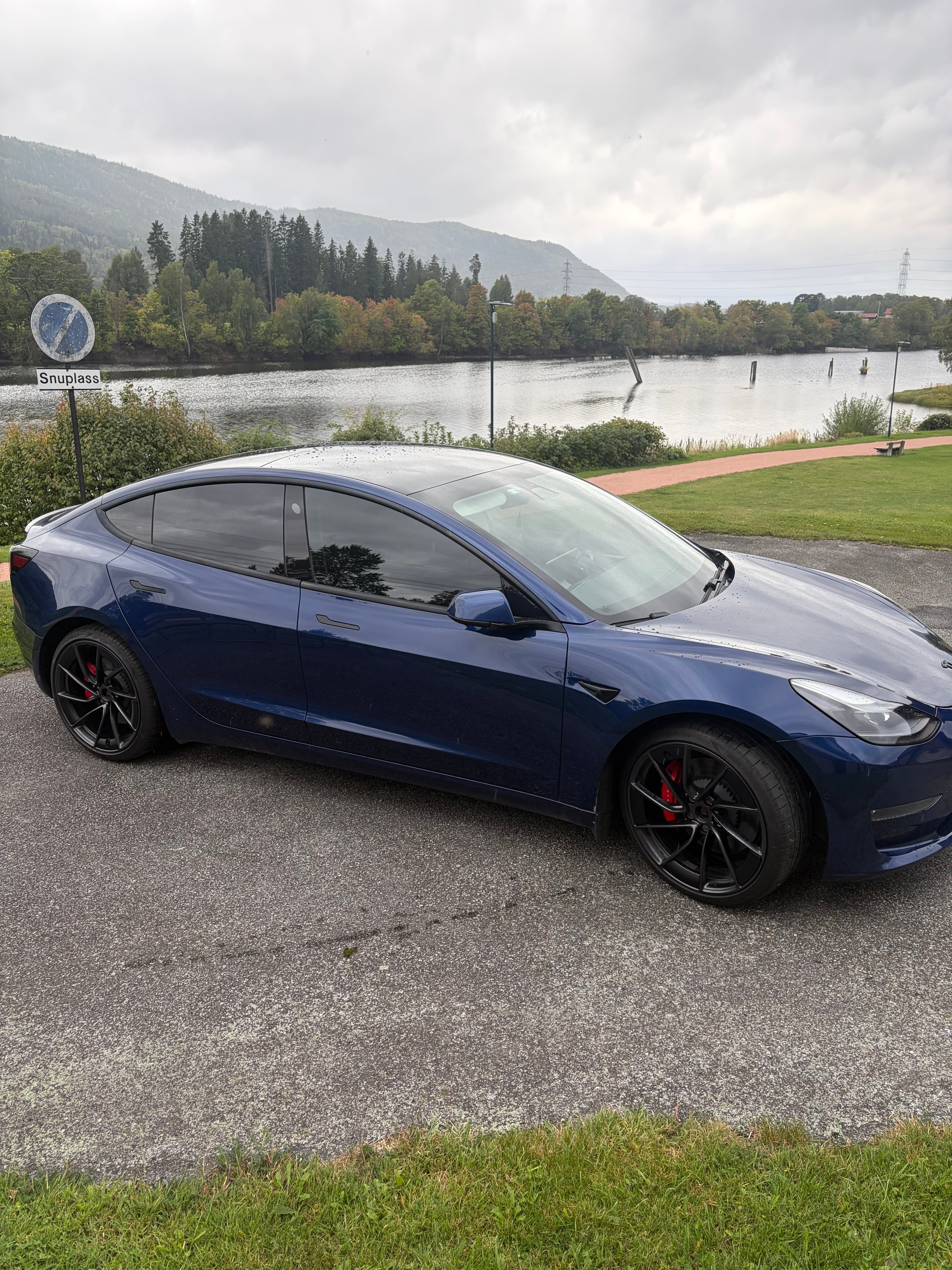 Tesla Model 3 Performance med Ryggekamera
