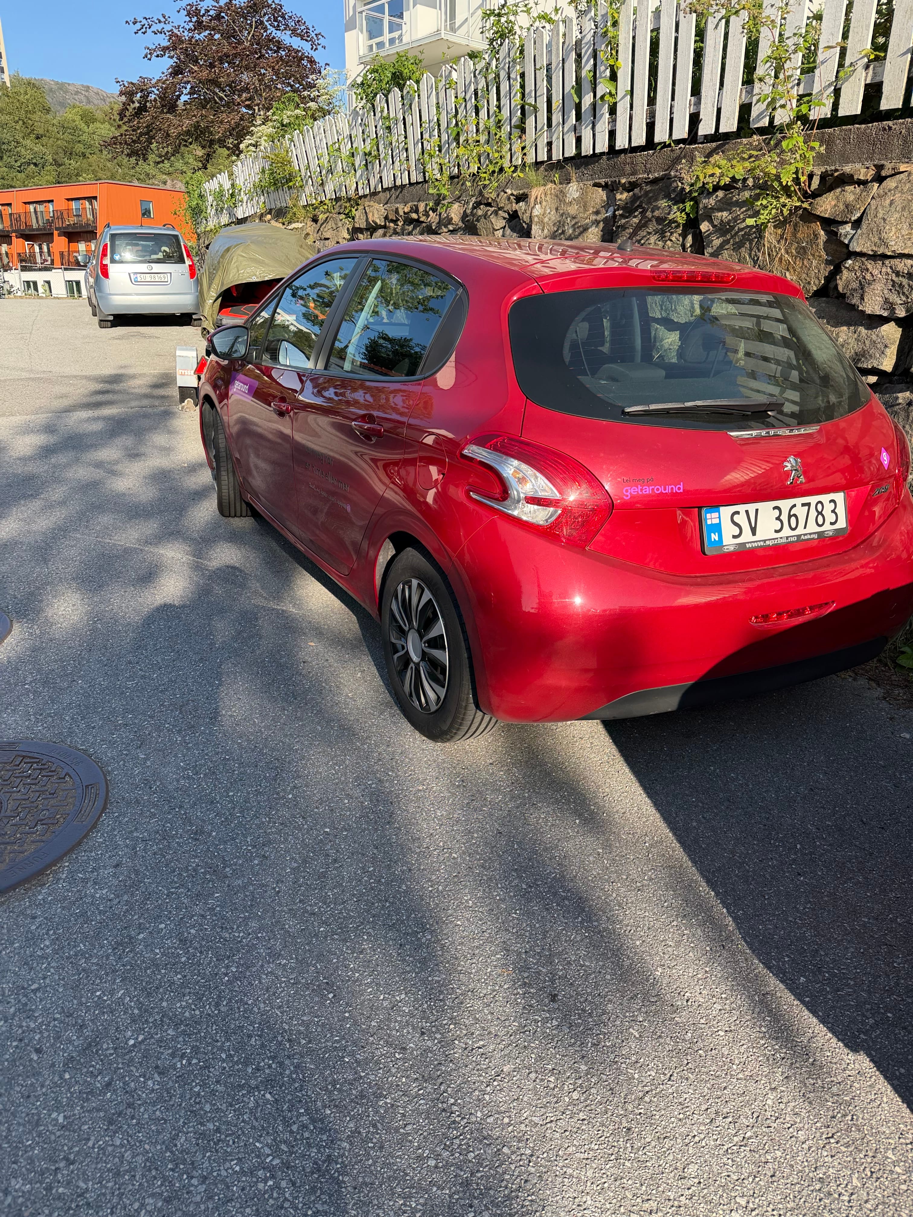 Peugeot 208 with Baby seat