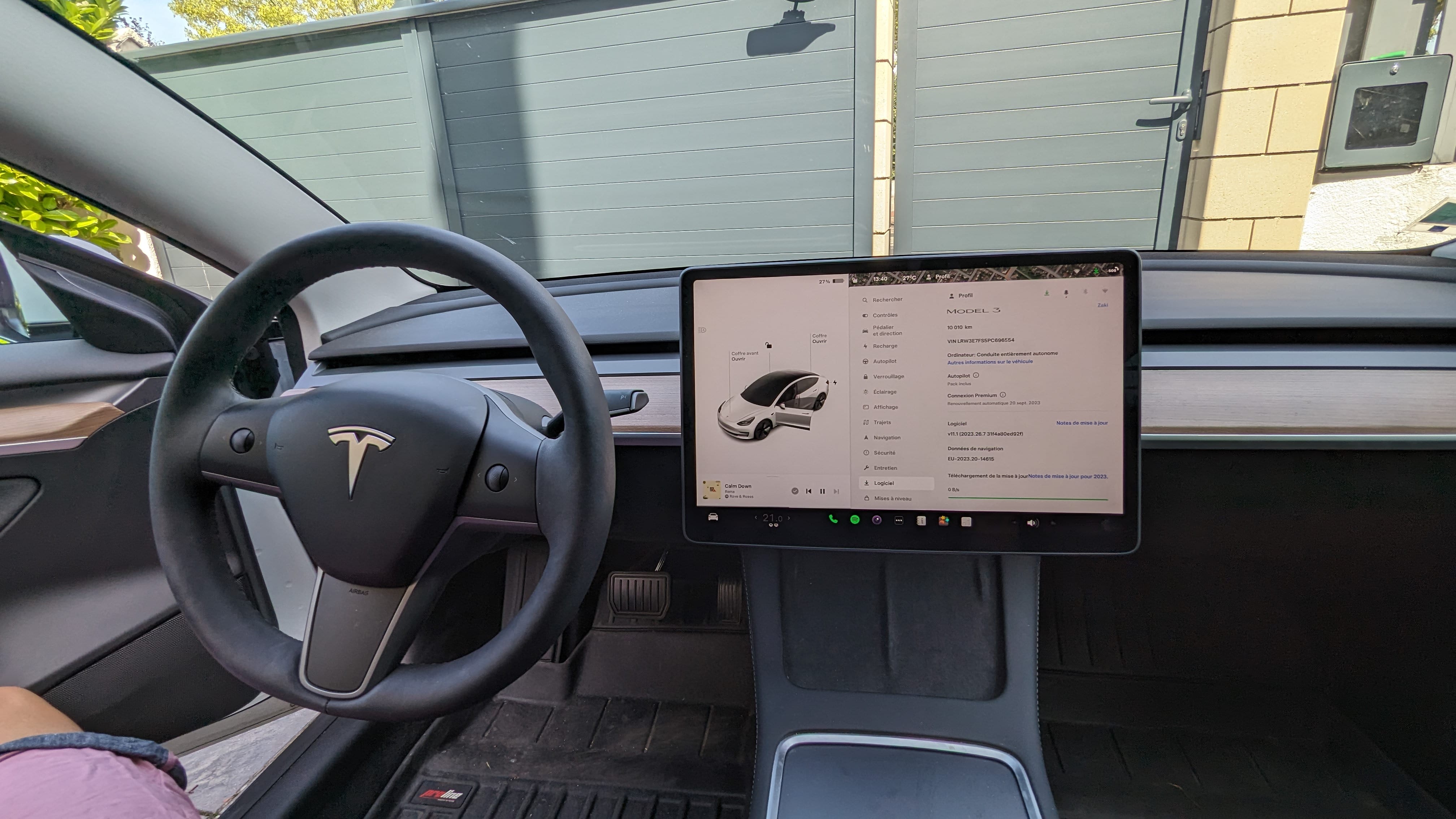 Tesla Model 3 Propulsion (300-420 Kms d'autonomie) avec Dashcam