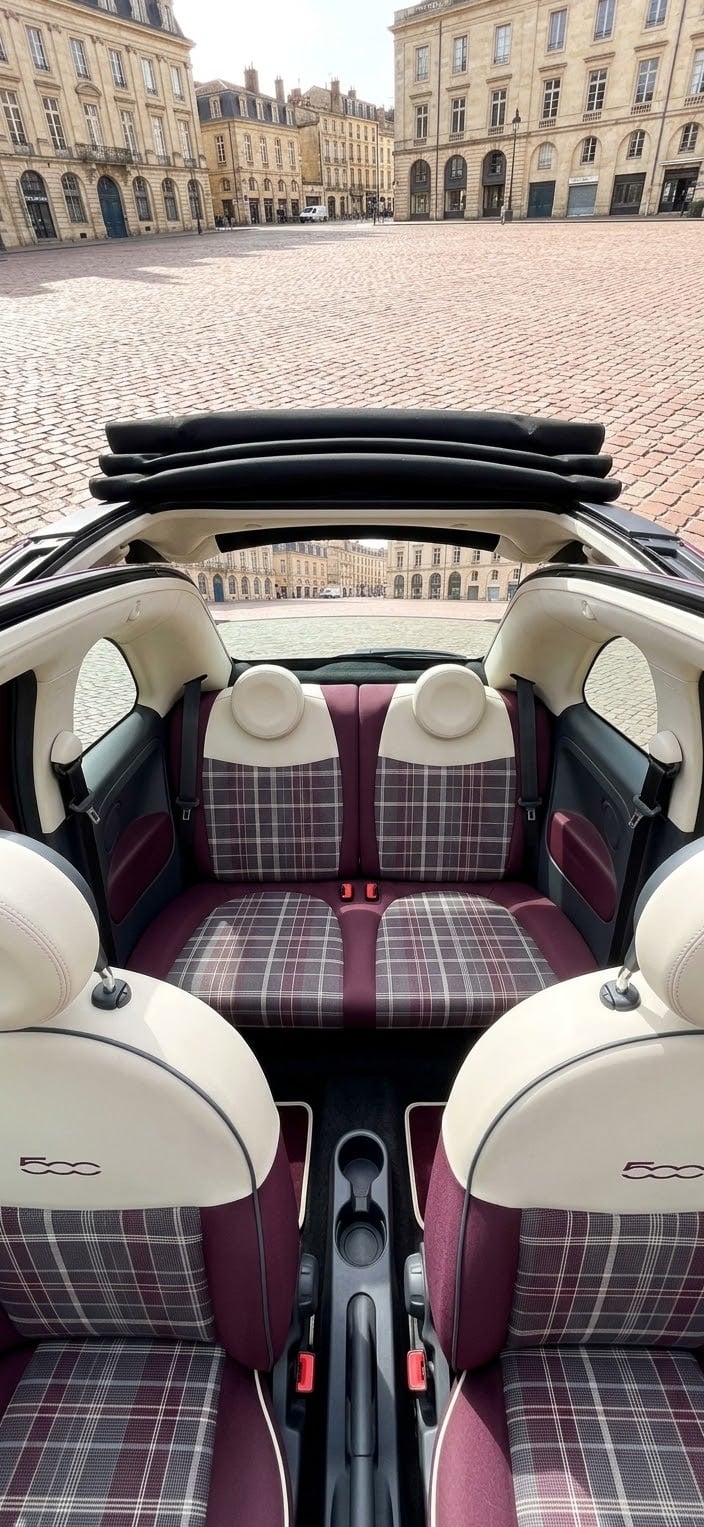 Fiat 500 C  Partez à l’aventure avec notre Fiat 500 Cab – Style, Confort et Liberté à Bordeaux