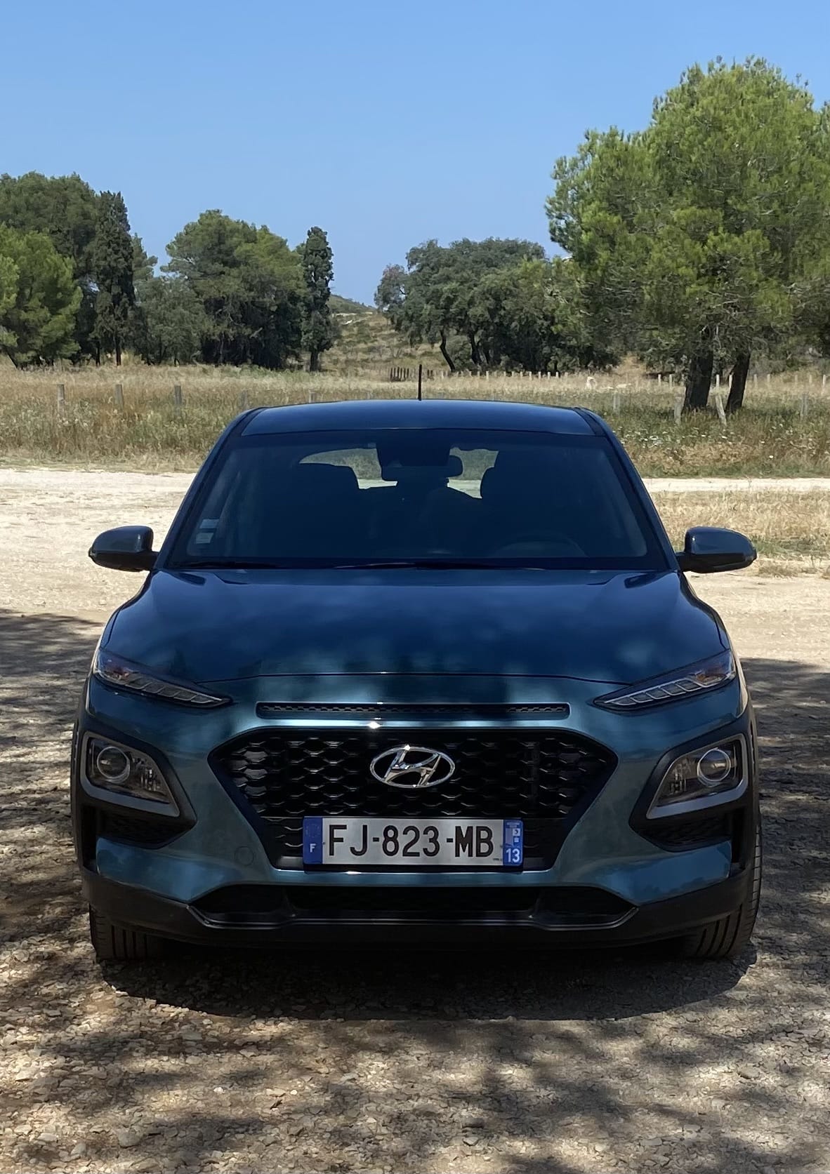 Hyundai Kona met Autostoel baby