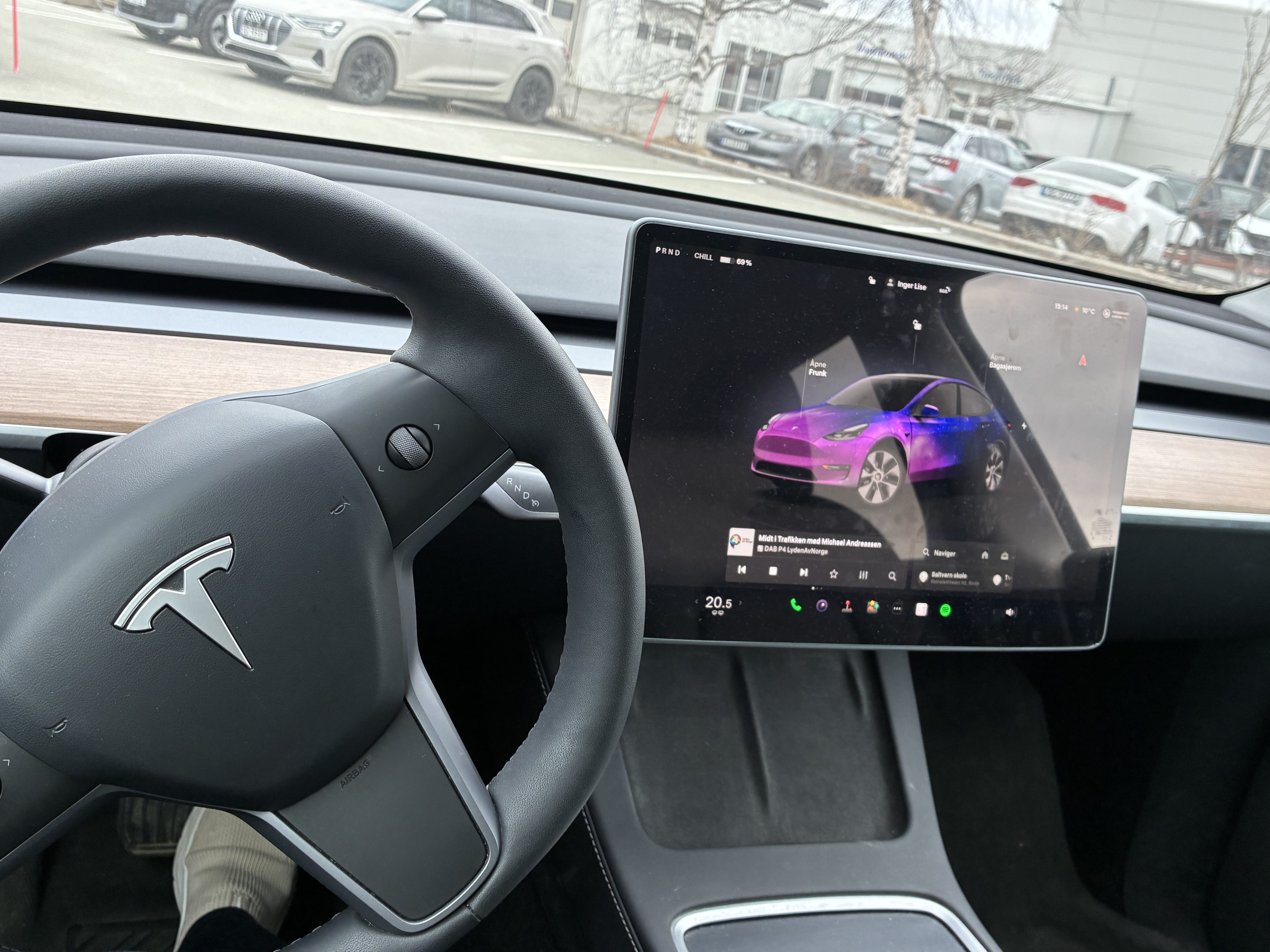 Tesla Model Y Long Range med Ryggekamera